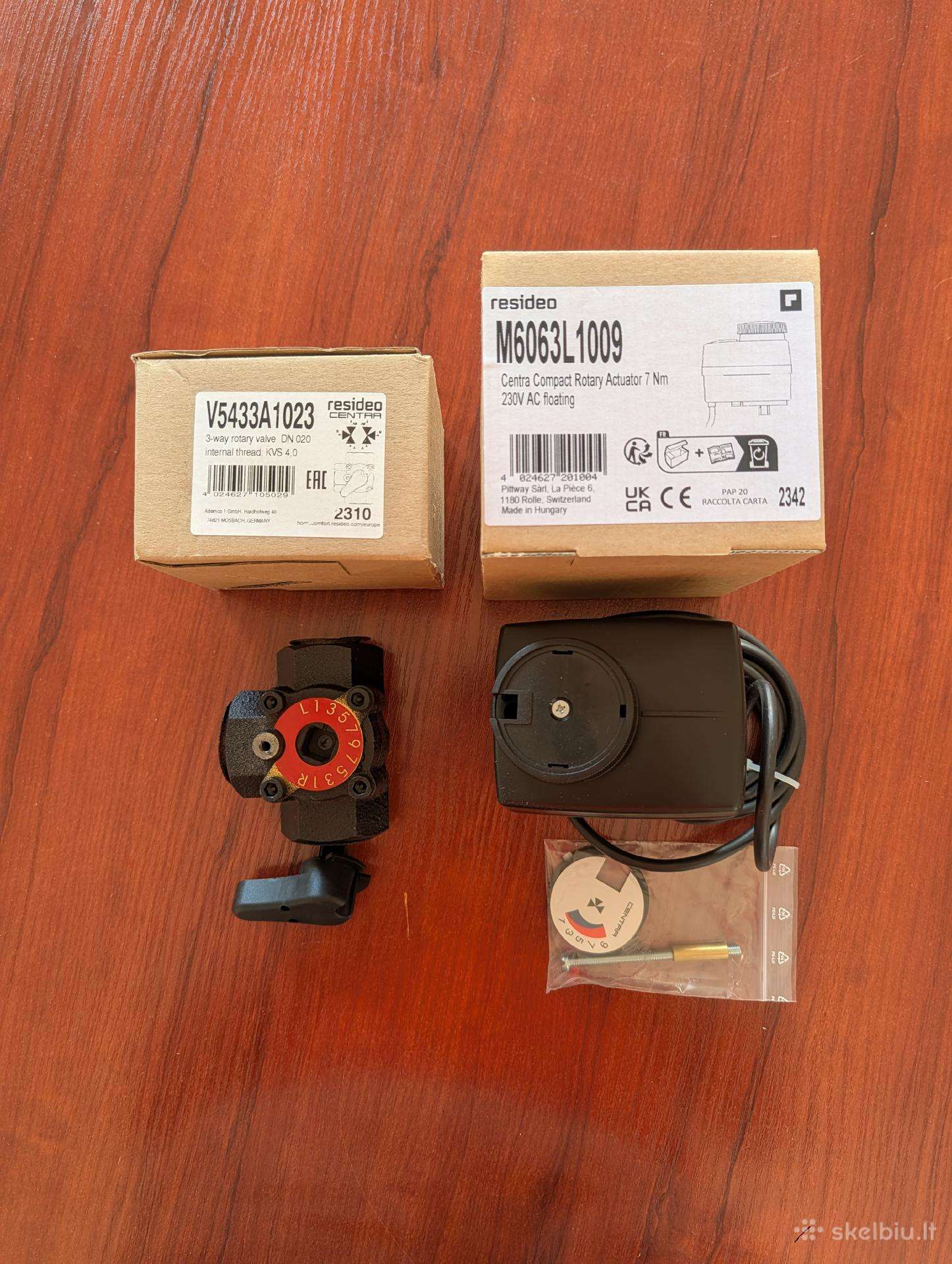 Honeywell (Centra) trieigis vožtuvas su el. pavara
