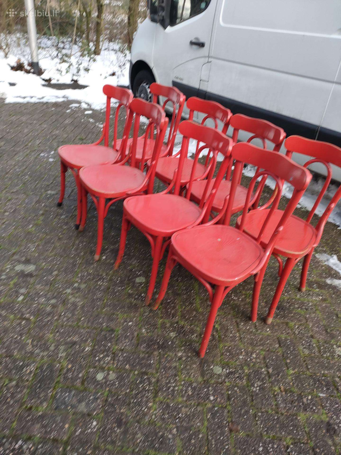 8 senovines Thonet stiliaus kedes.