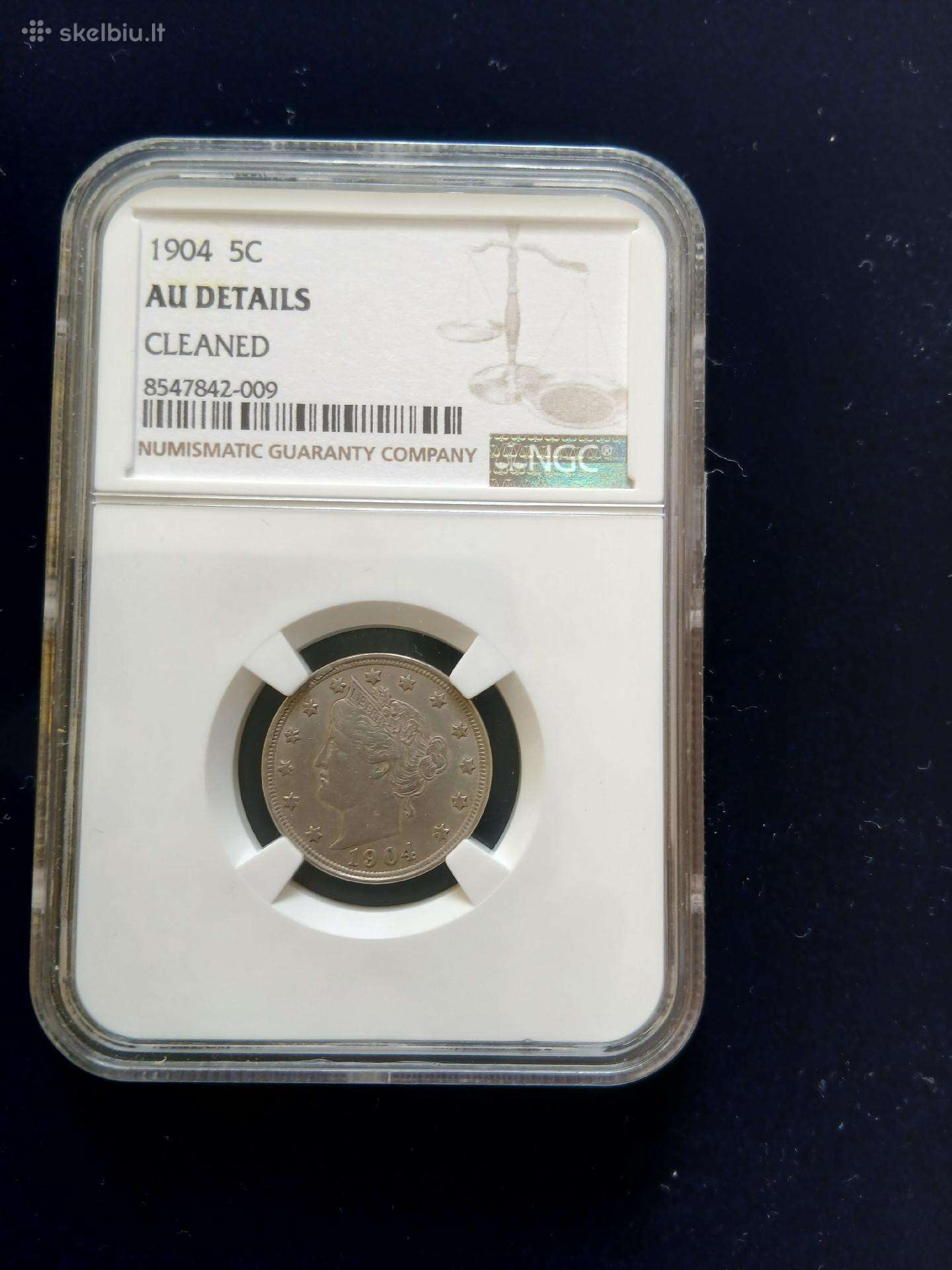 JAV 1904 5 C Ngc Au Detail