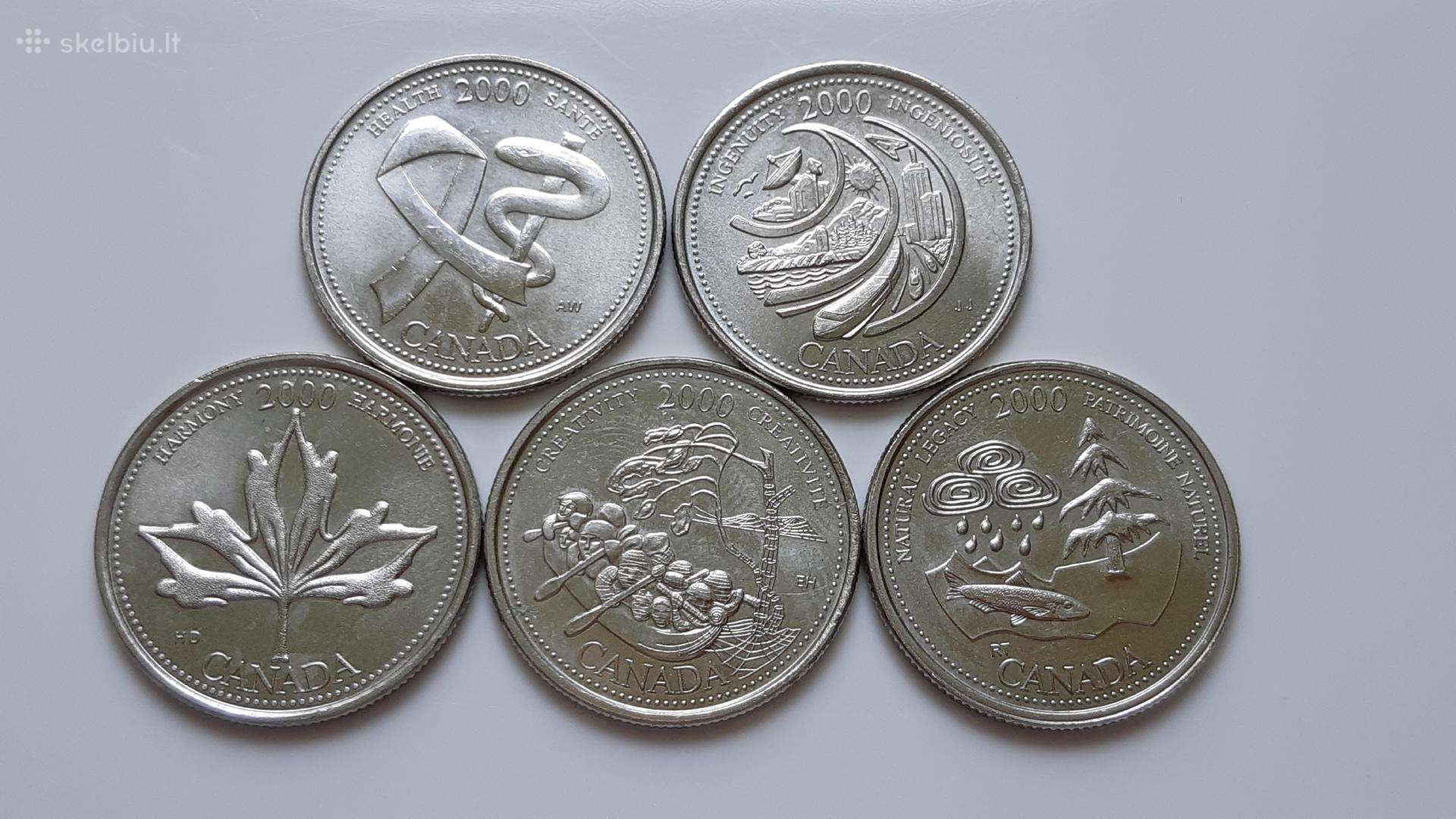 Kanada 25 centai Tūkstantmetis 2000