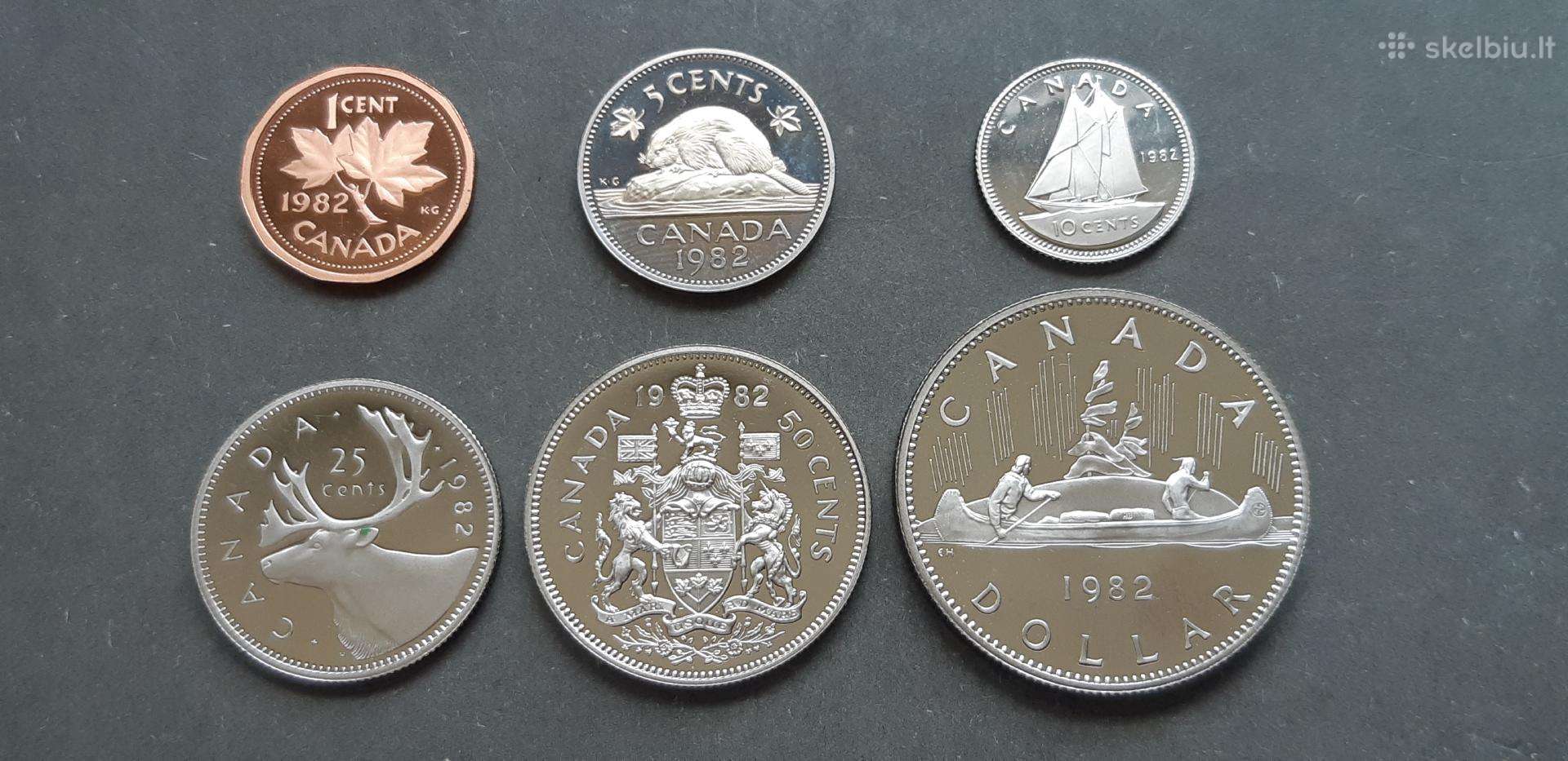 Kanada centai doleris 1982