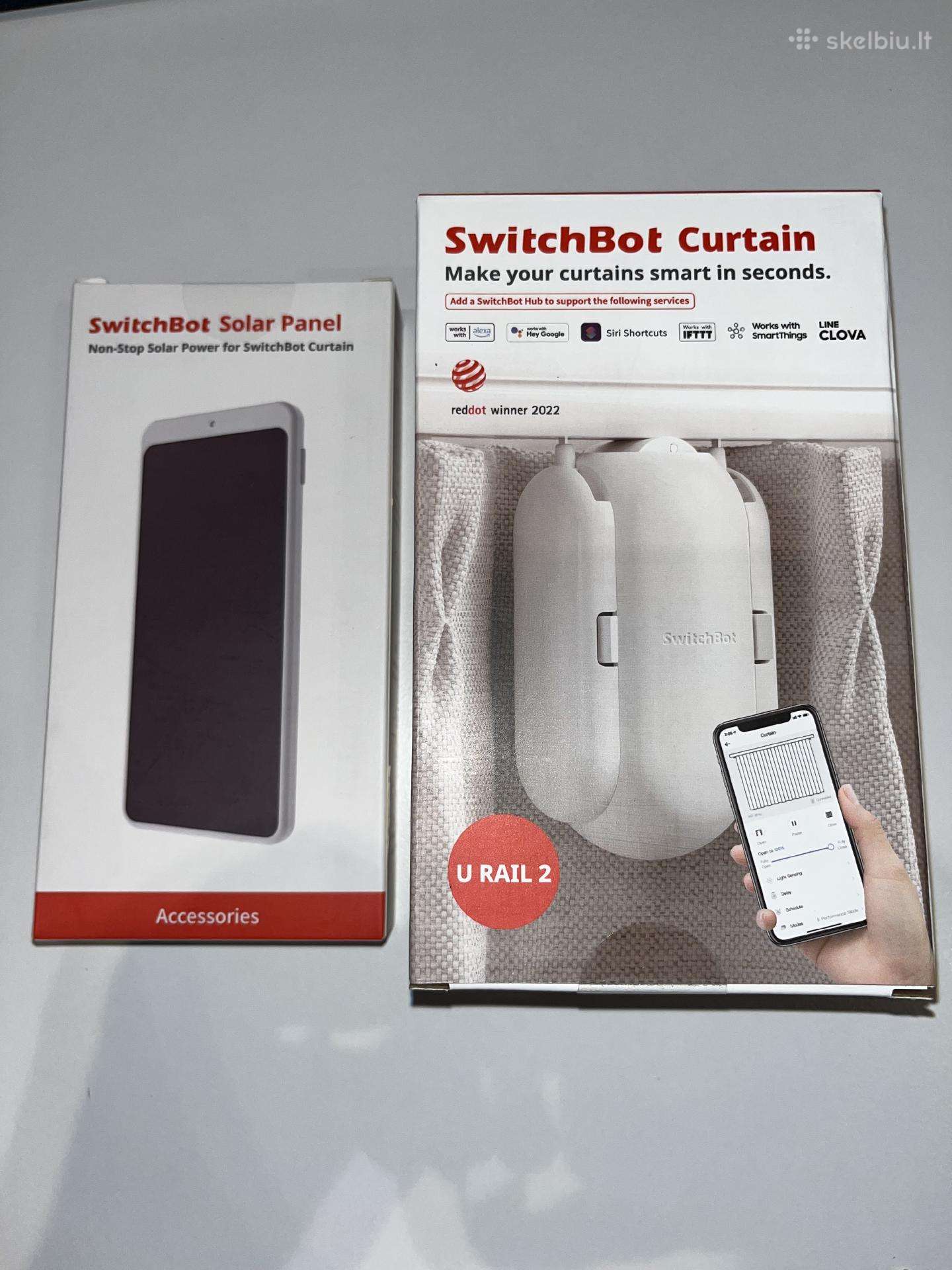 Switchbot curtain u rail 2 + saulės panelė