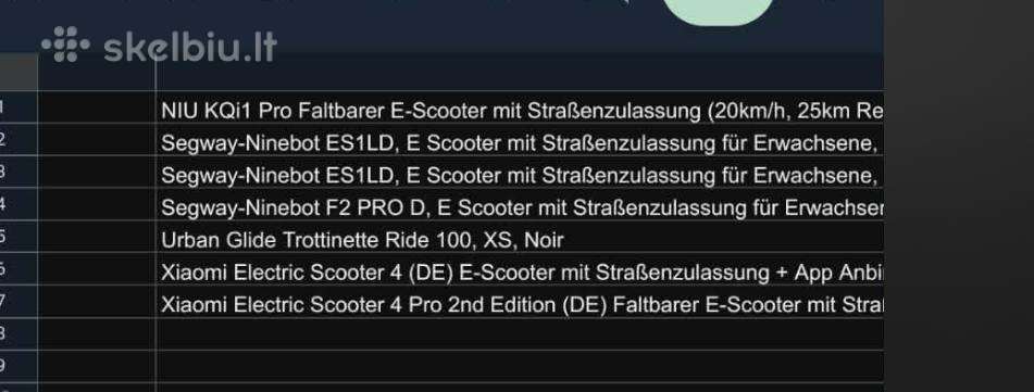 Electric scooter Segway