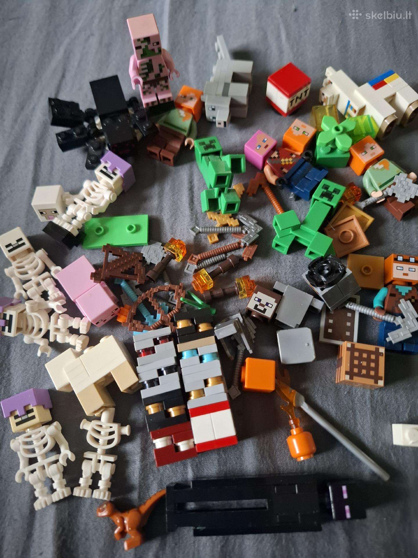 Lego minecraft žmogeliukų ir aksesuarų mix