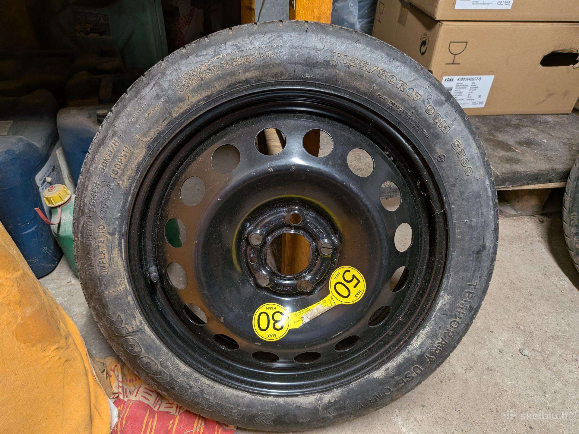 Atsarginis ratas Tabletė Volvo R17