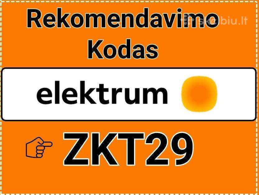 Elektrum Kodas Zkt29 - 15€ Dovana