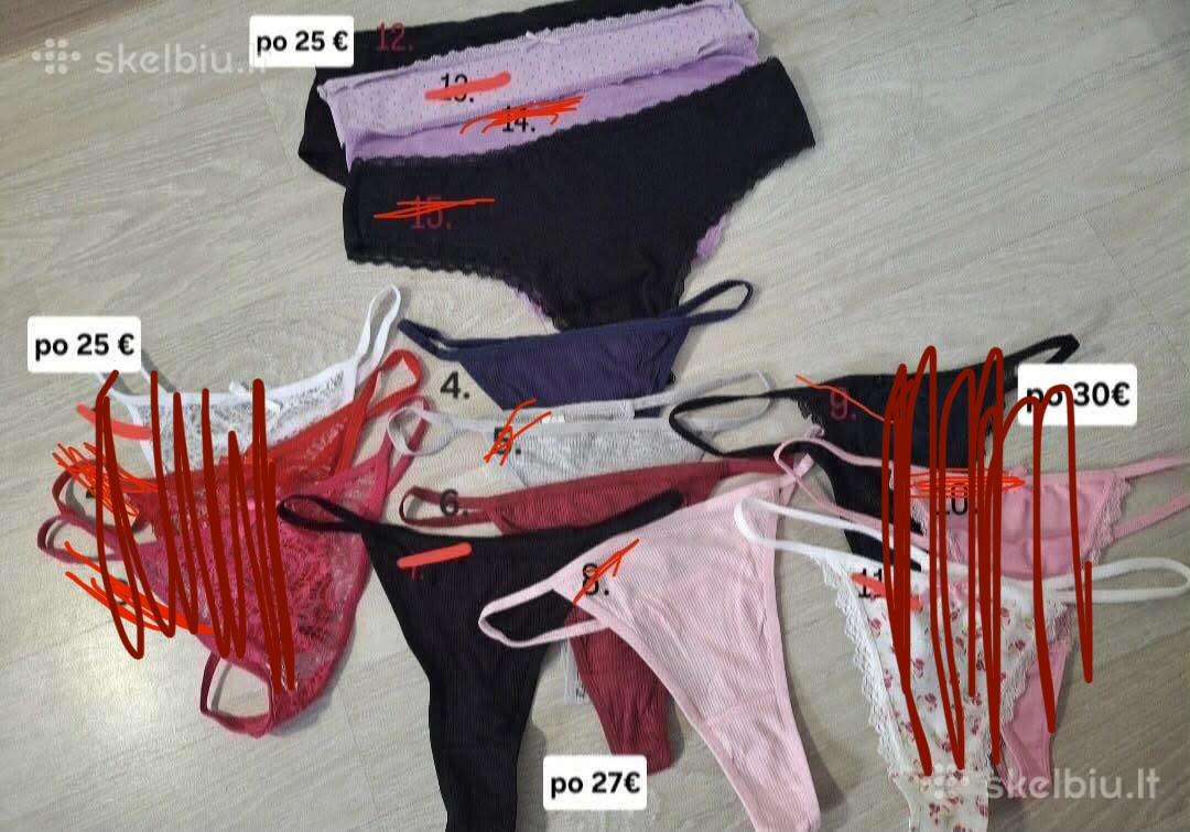 Kelnaitės ir stringai įvarių tipų