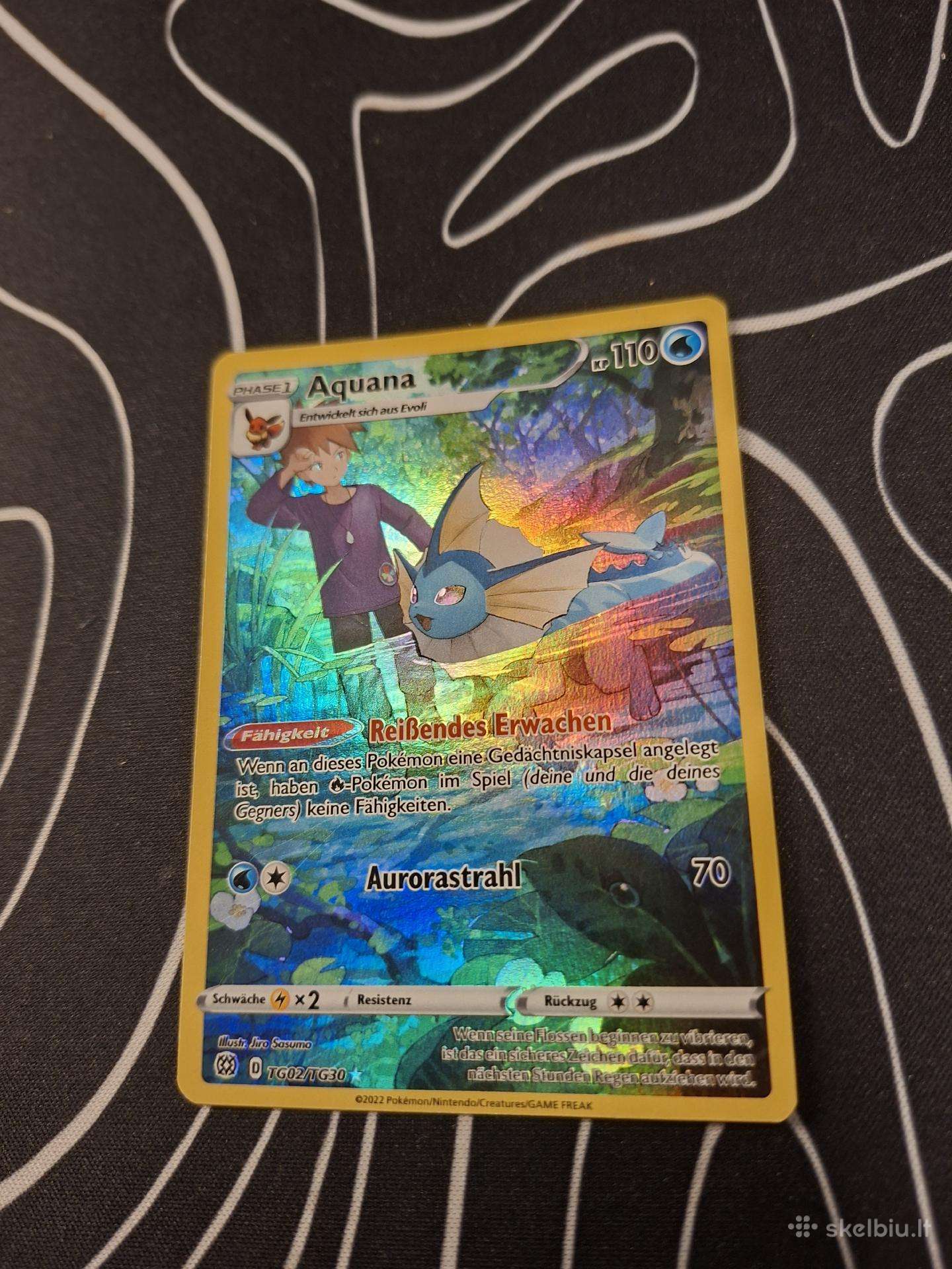Vaporeon pokemon kortele