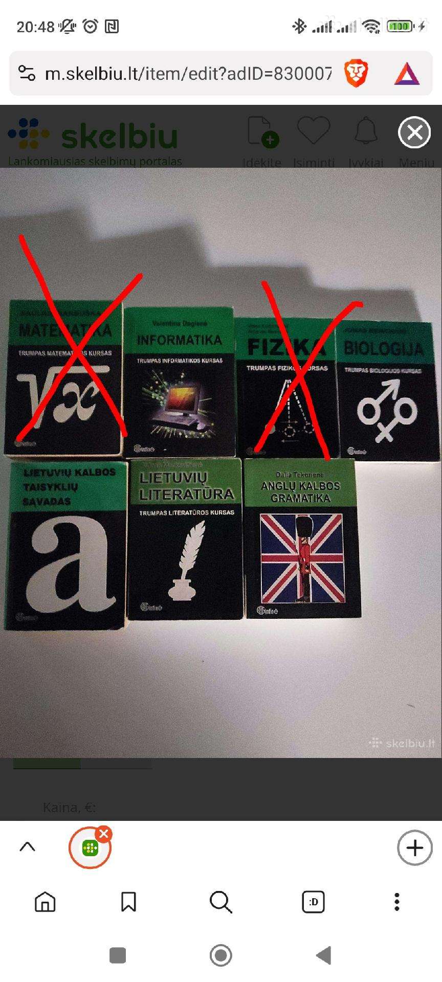 5 knygų egzaminams kompektas