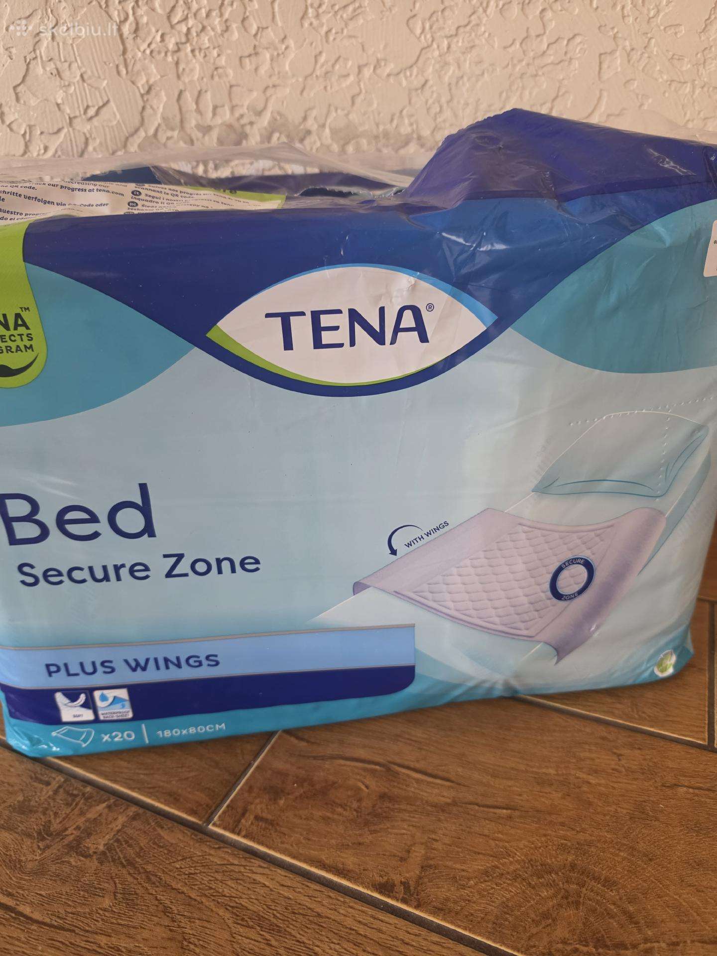 Tena paklotai Bed Plus Wings, 180x180, 17 vnt.