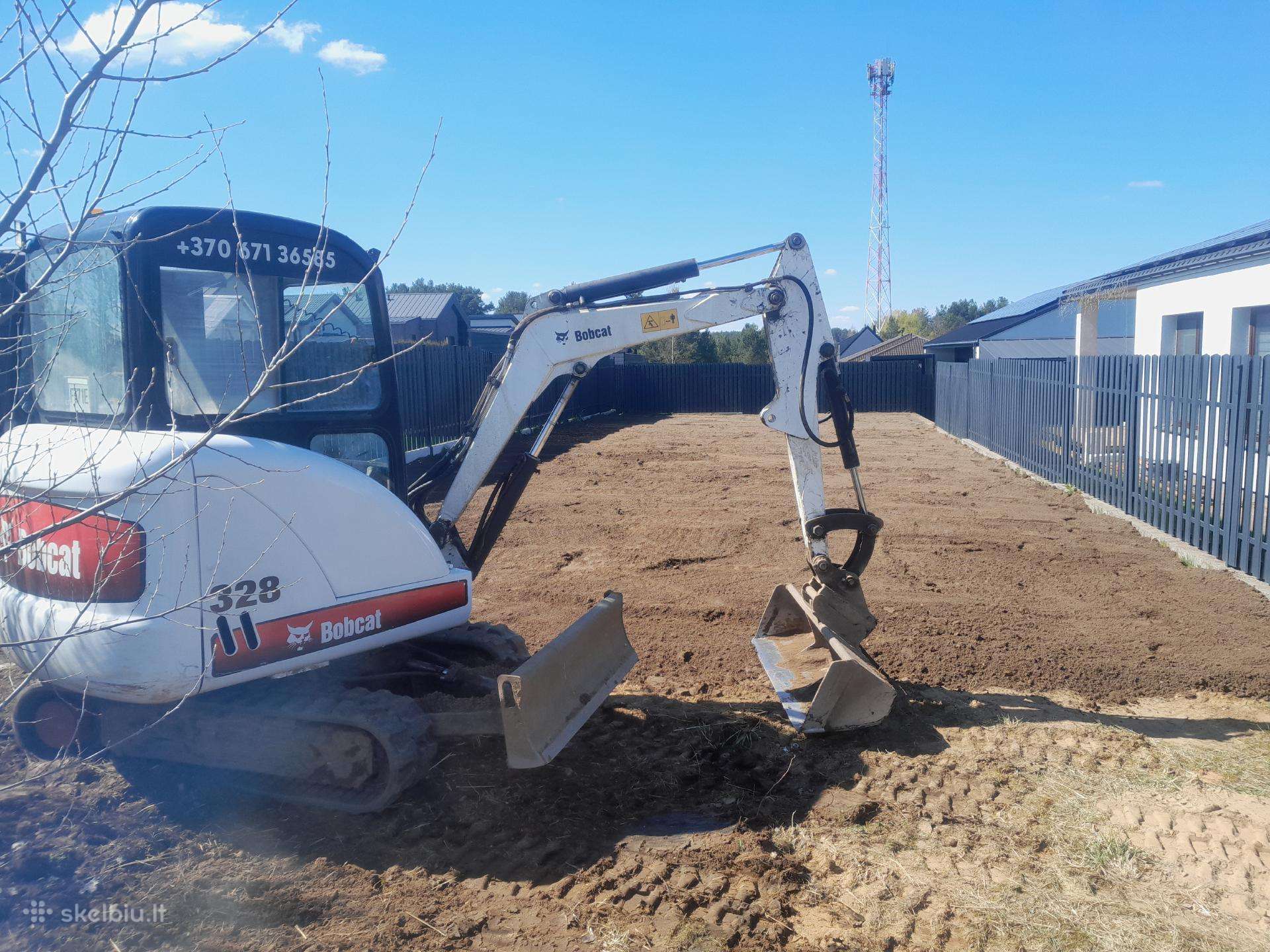 Bobcat 328, statybos transporto nuoma