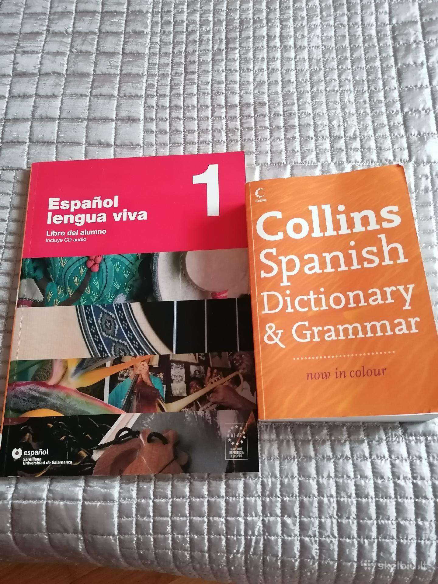 Nauji ispanų-anglų žodynas ir vadovėlis