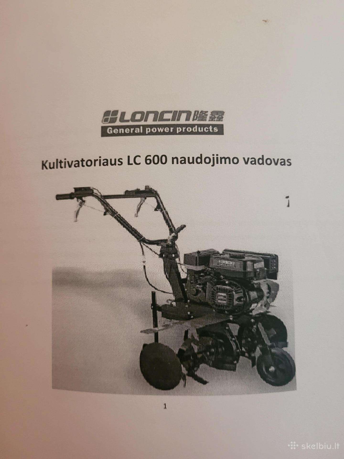 Kultivatorius Loncin Lc 600