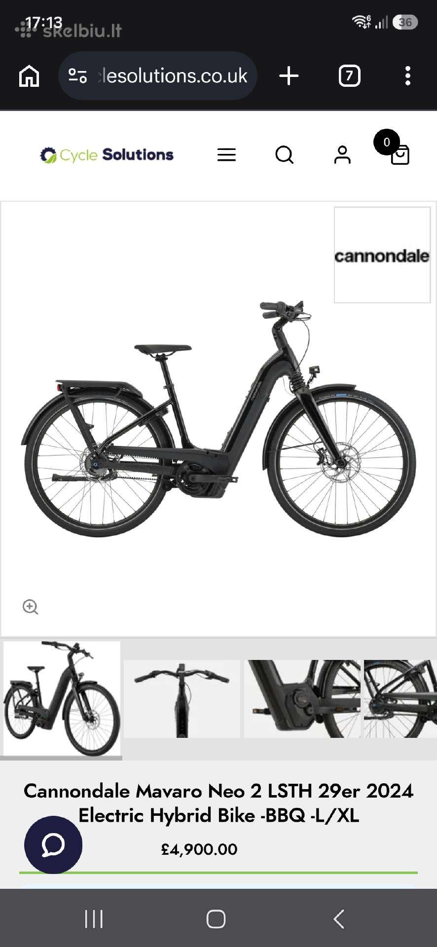 Electric bike Cannondale 28″