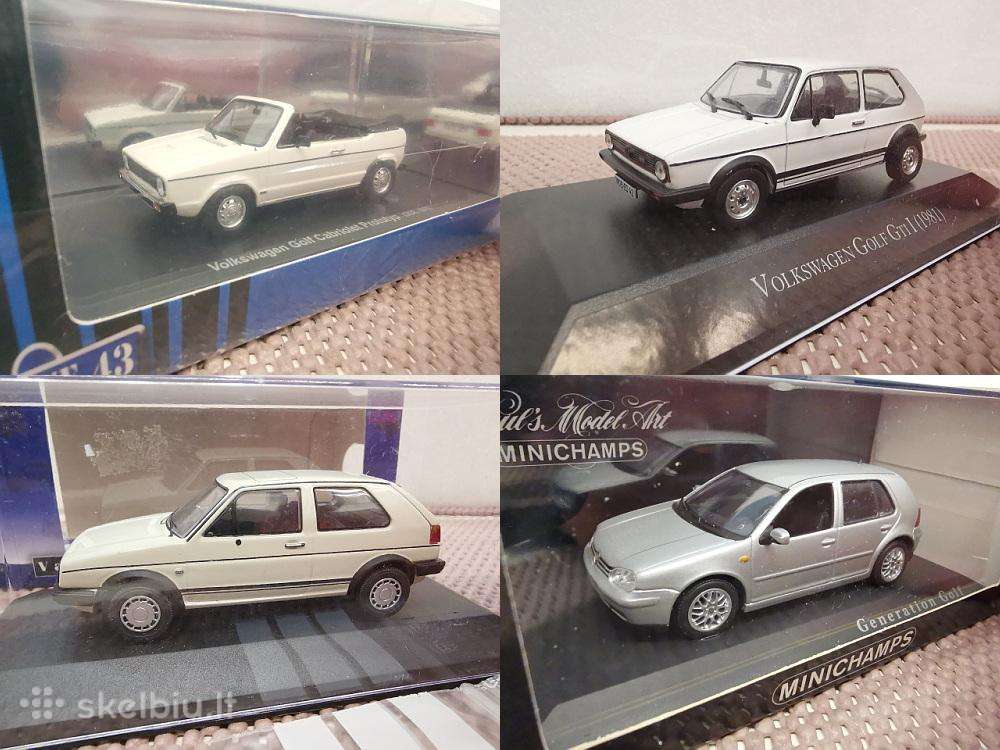 1:43 Volkswagen Golf Modeliai