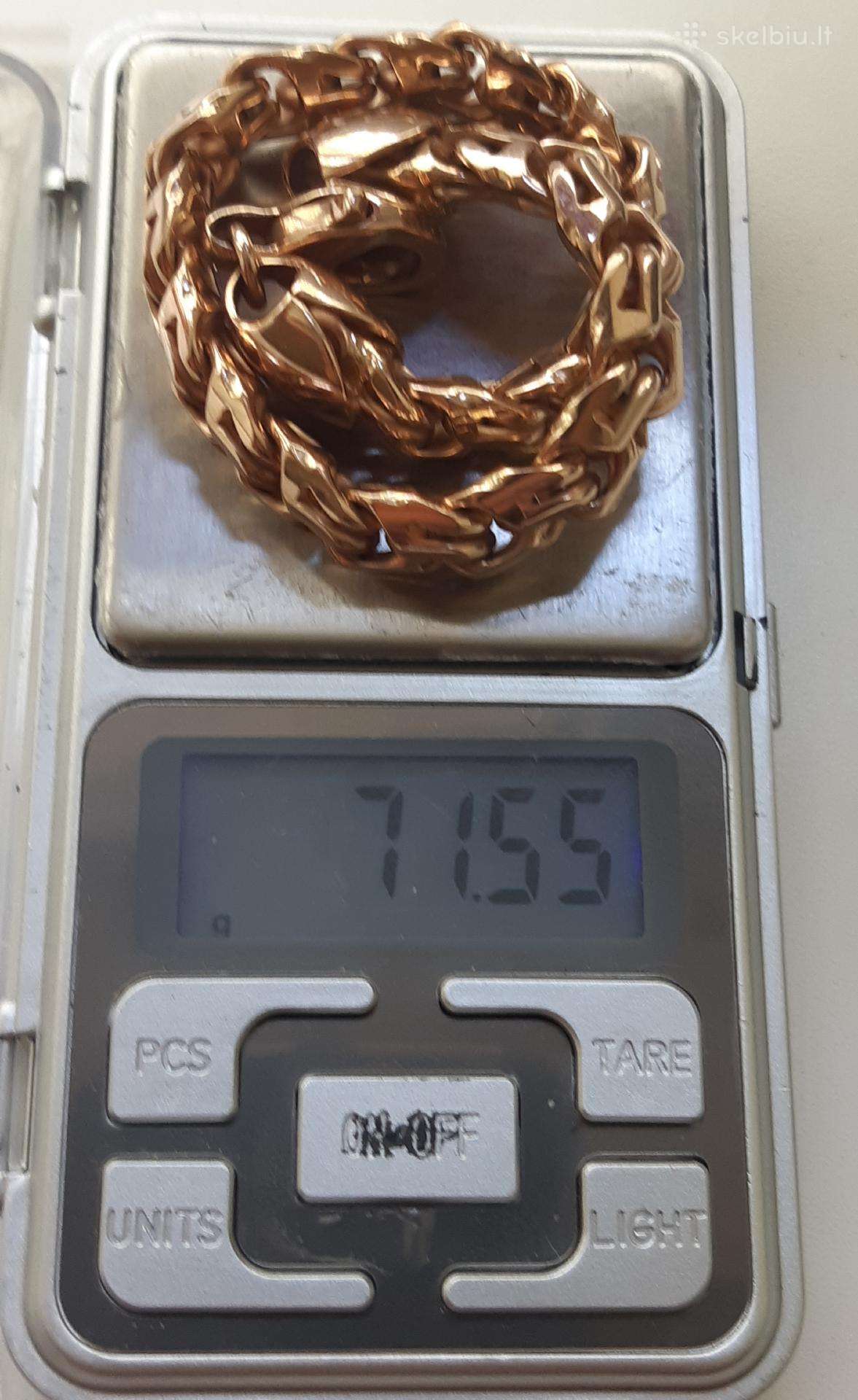 Apynauja auksine apyranke raudono aukso 71,5gr