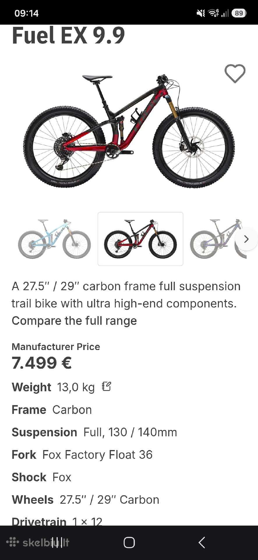 Mountain bike Trek 29″