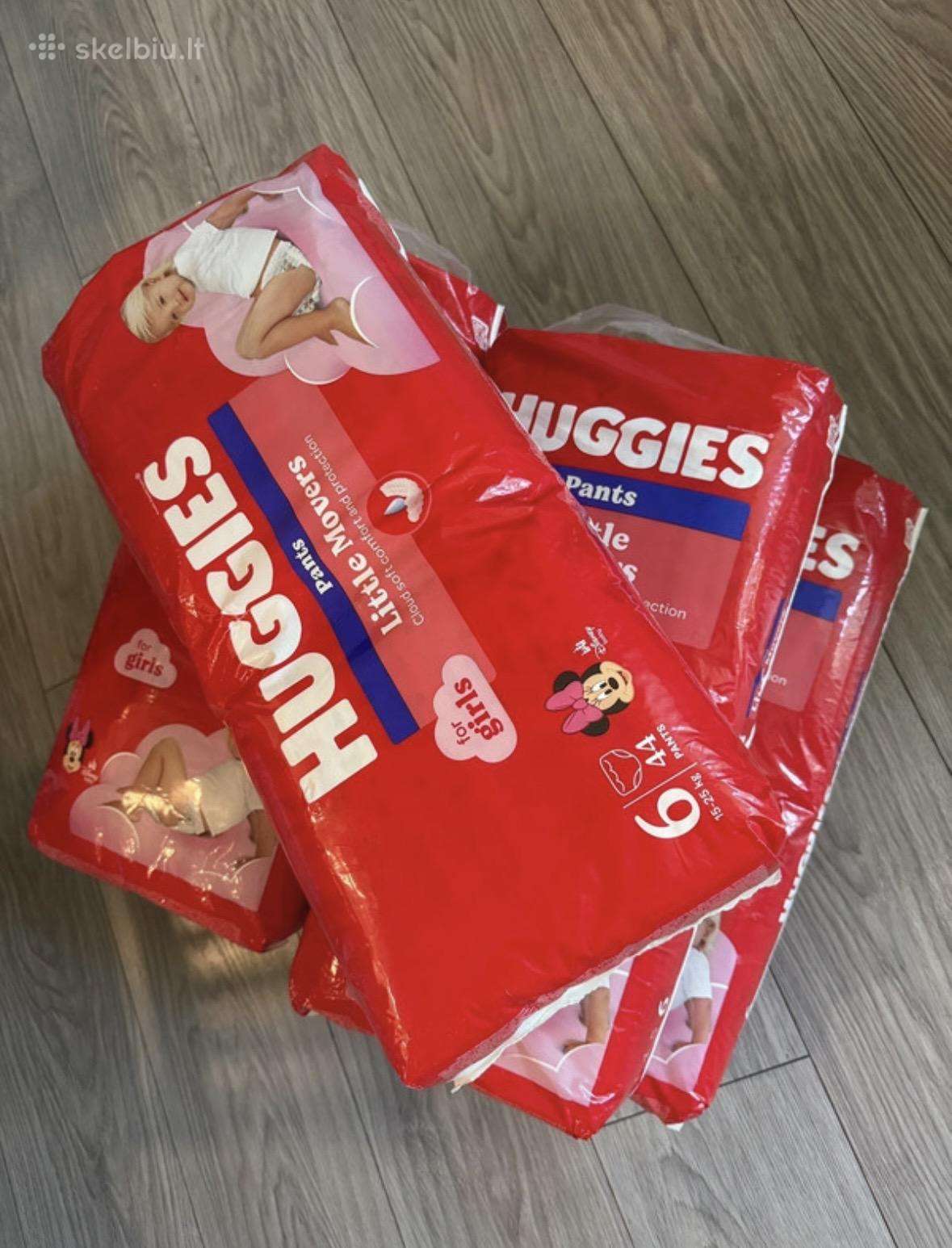 Sauskelnes 6 dydis mergaitems. 5 pakuotes