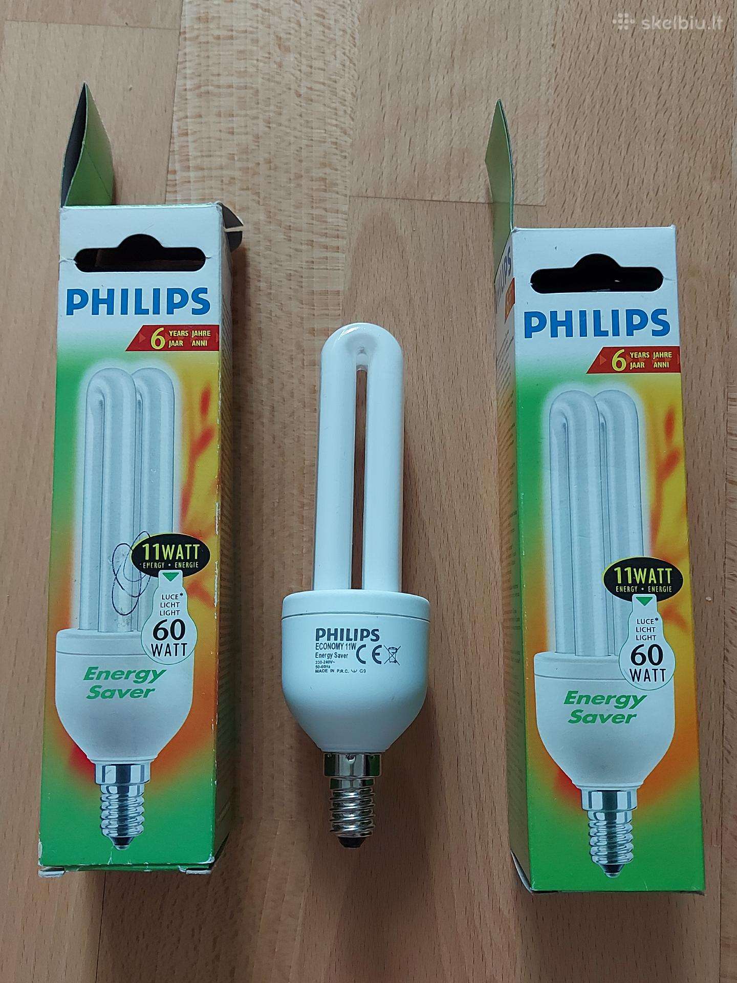 Energiją taupančios lemputės 2 vnt E14