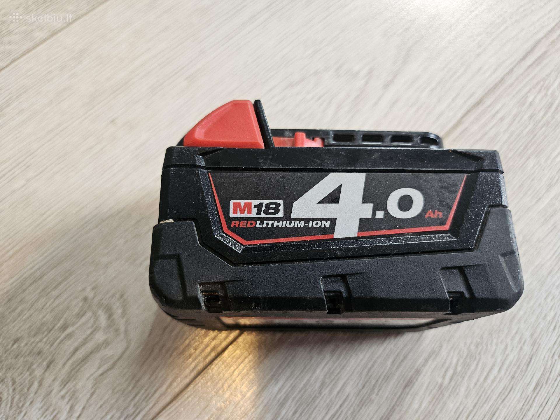 Milwaukee 4ah akumuliatorius - 30 Eur orginalus
