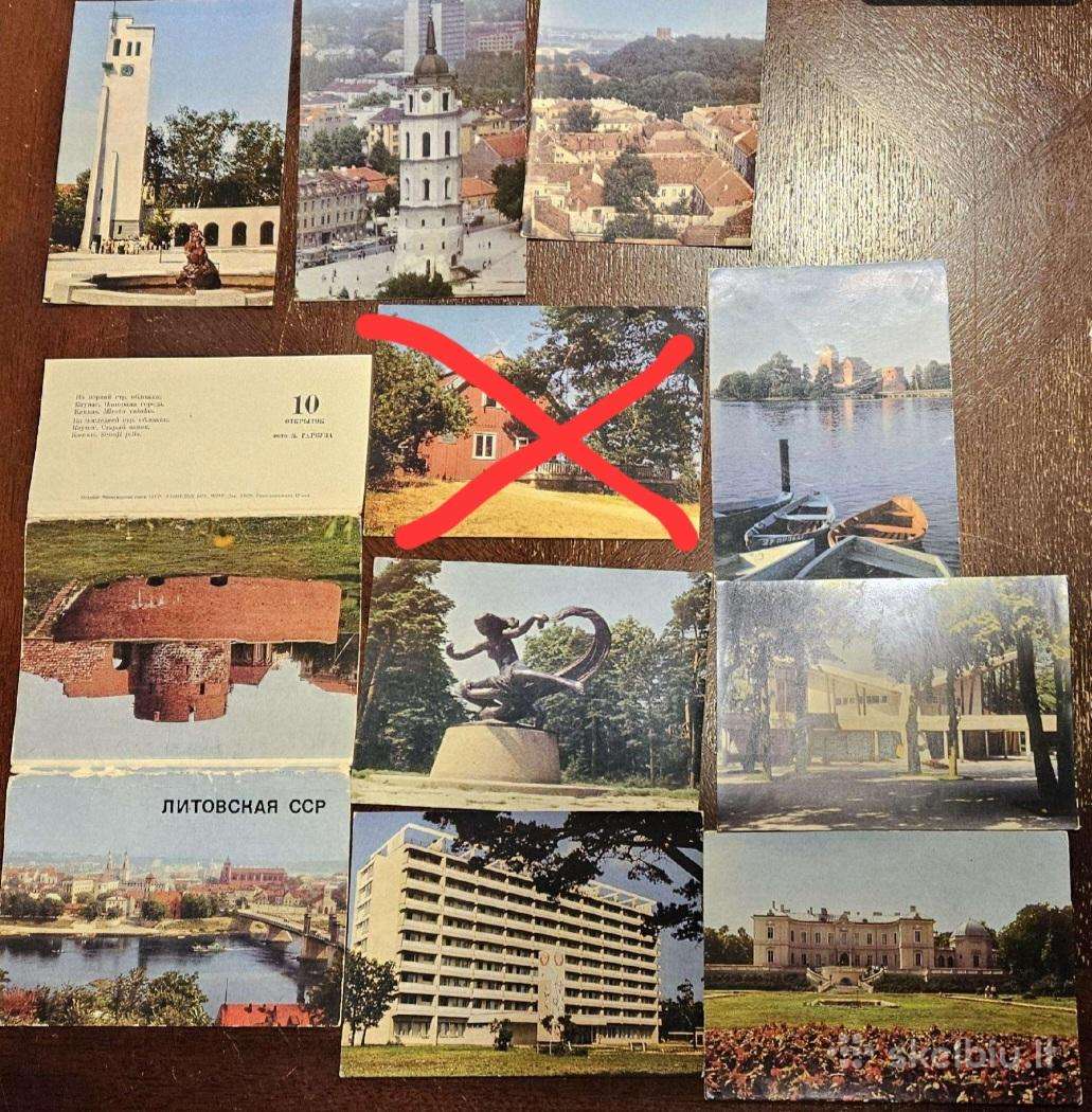 Senų Lietuvos atviručių komplektas