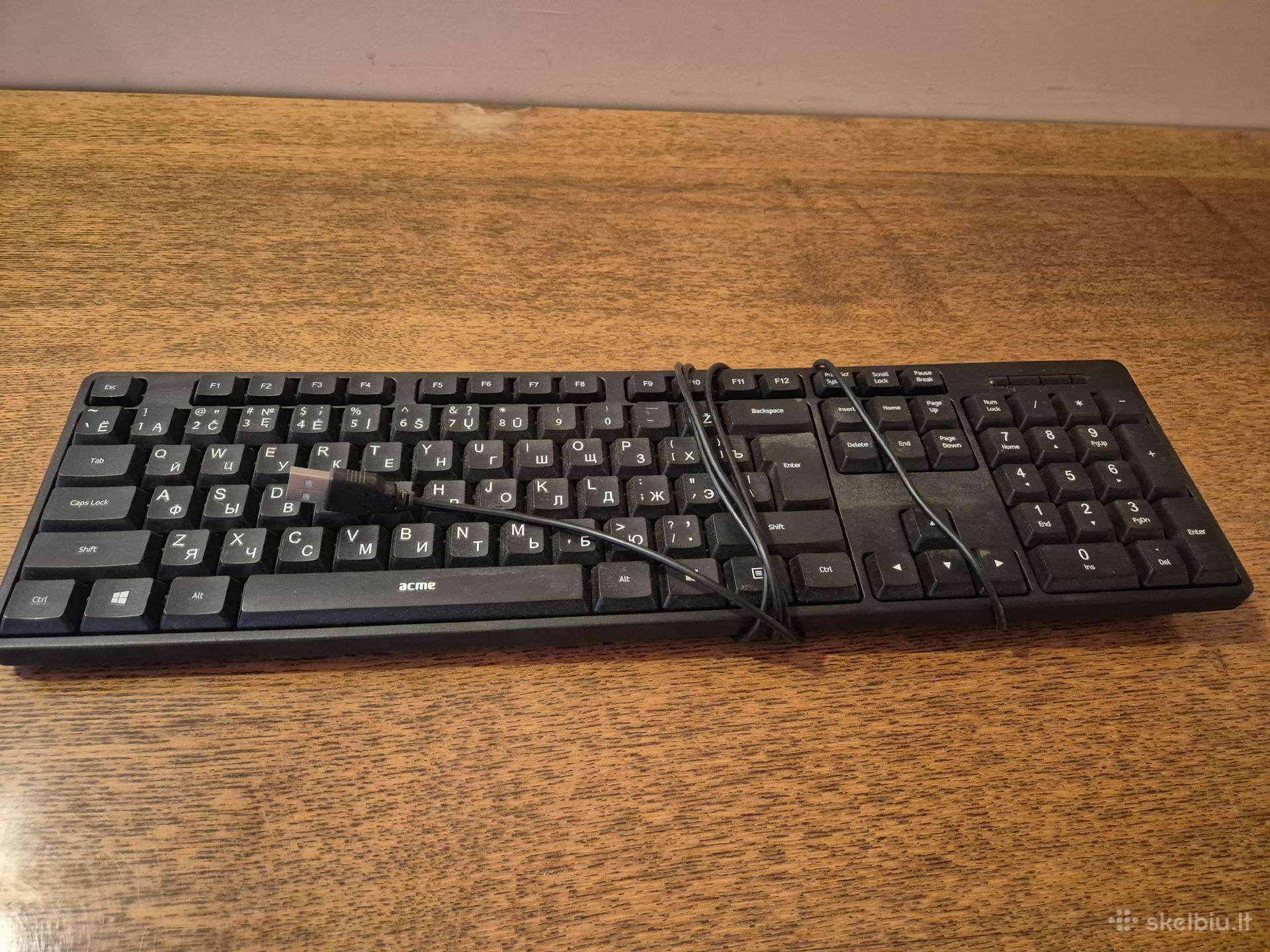 Laidinė klaviatūra Acme (Usb, su Lt/ru)