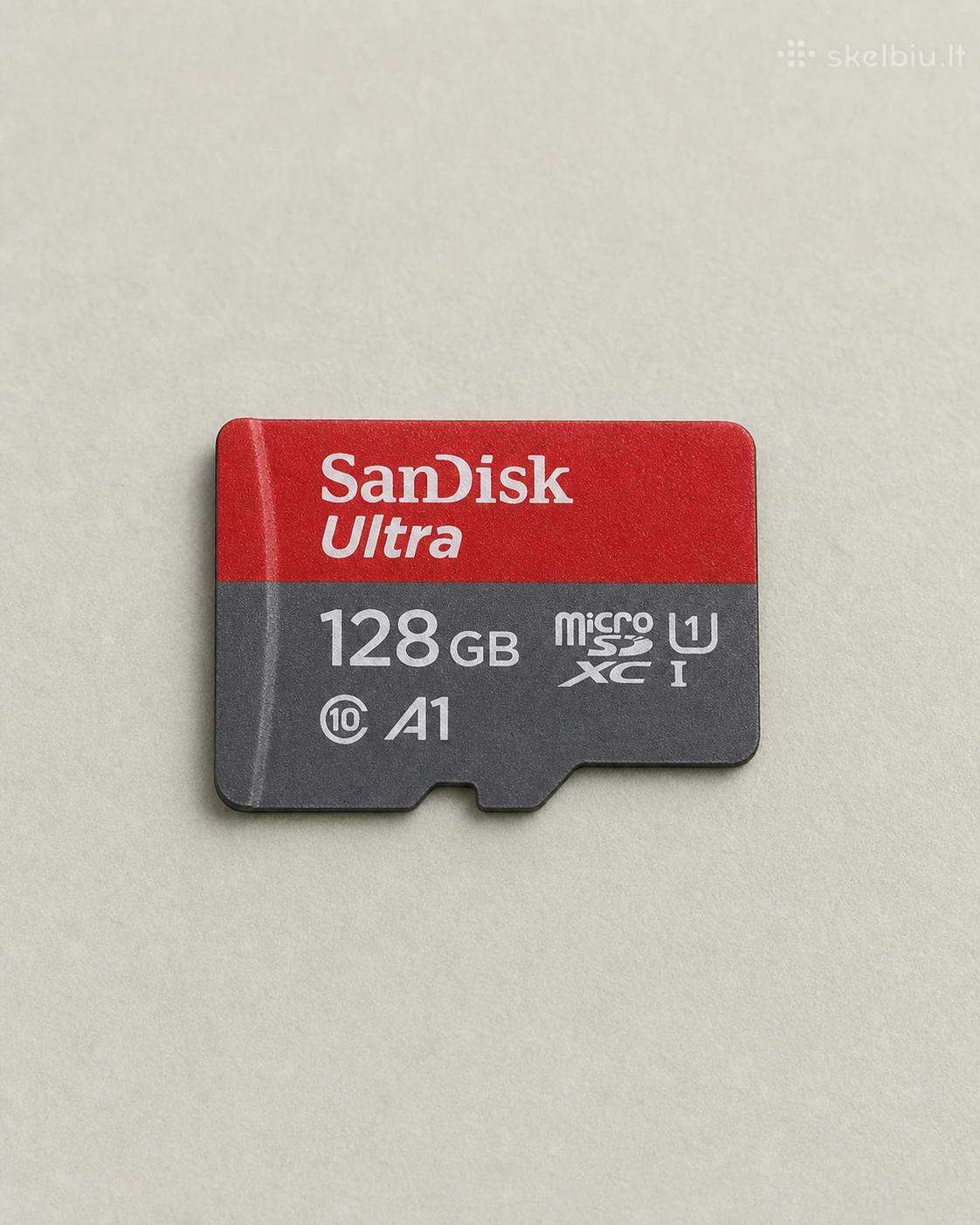 Sandisk Ultra 128 GB microsd atminties kortelė