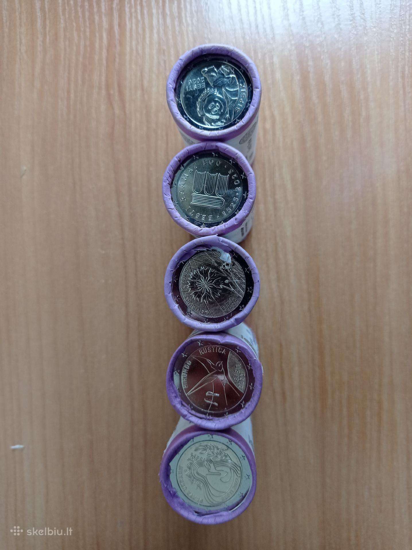 Estijos Euro monetų rolai
