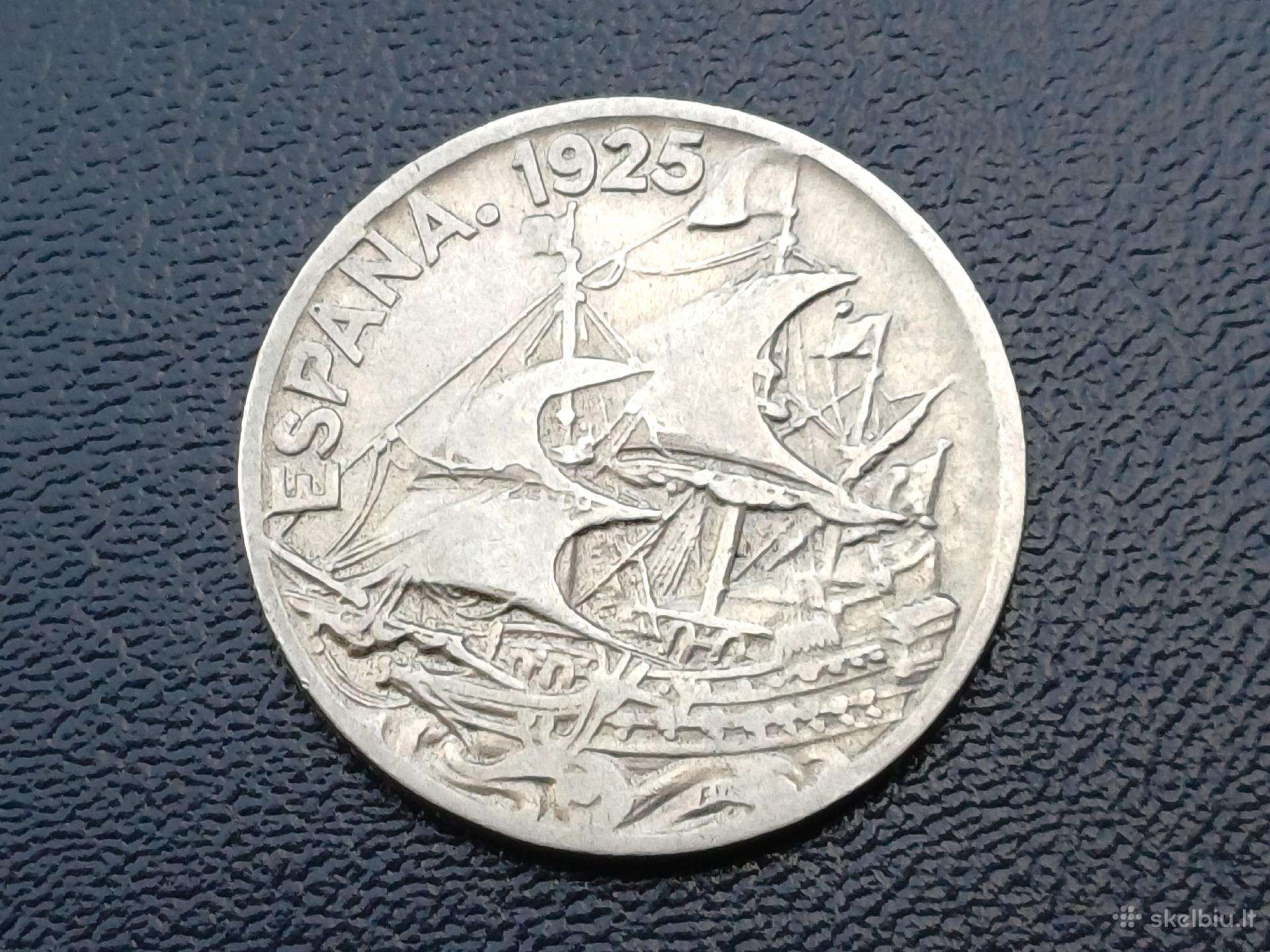 25 centimai 1925m. Ispanija