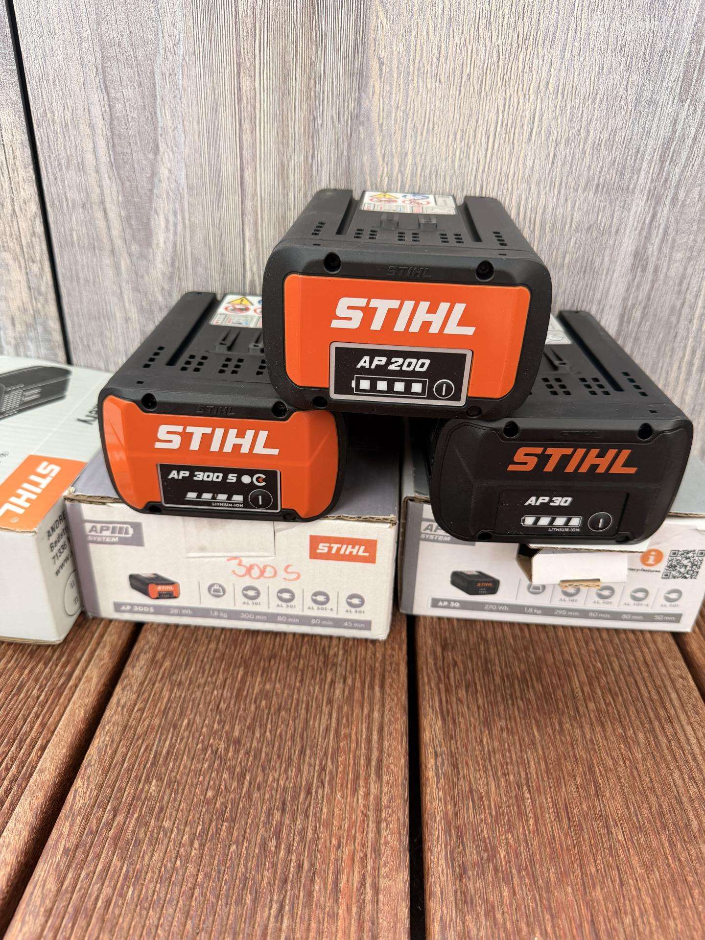 Naujos Stihl Baterijos