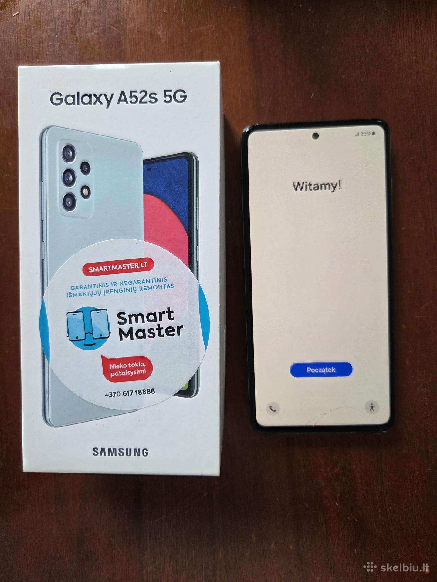 Samsung Galaxy a52s telefonas