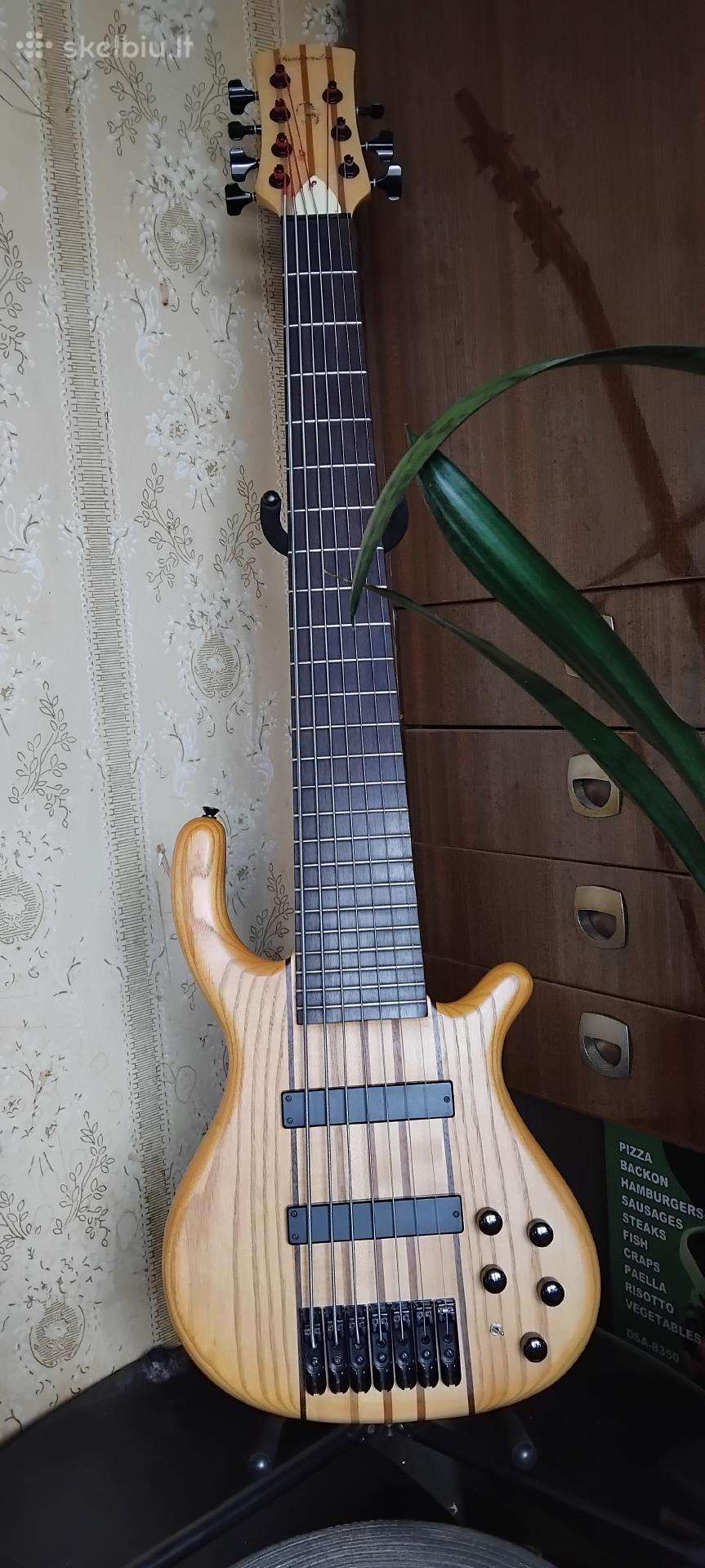 Santander b-7 string bass.