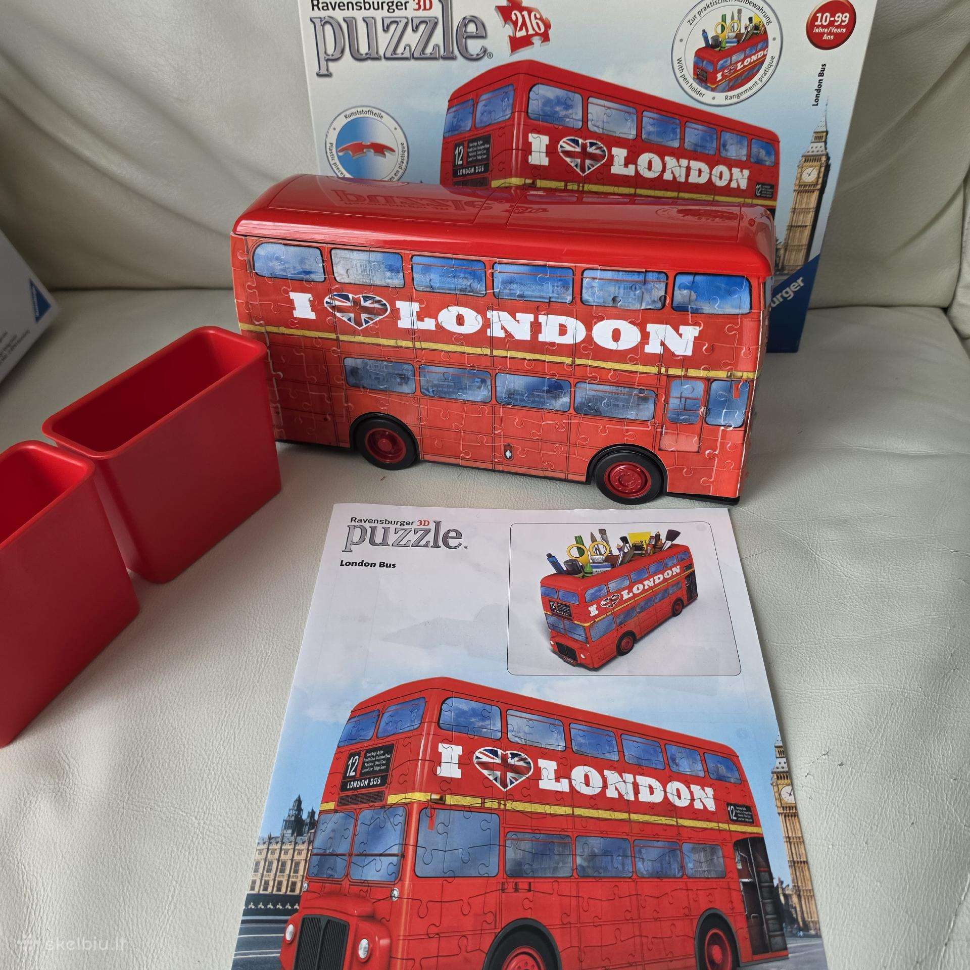 Delionė pieštukinė Londono autobusas