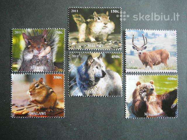 Voveres Vilkai Meskos Malavis 2011 Mnh d232