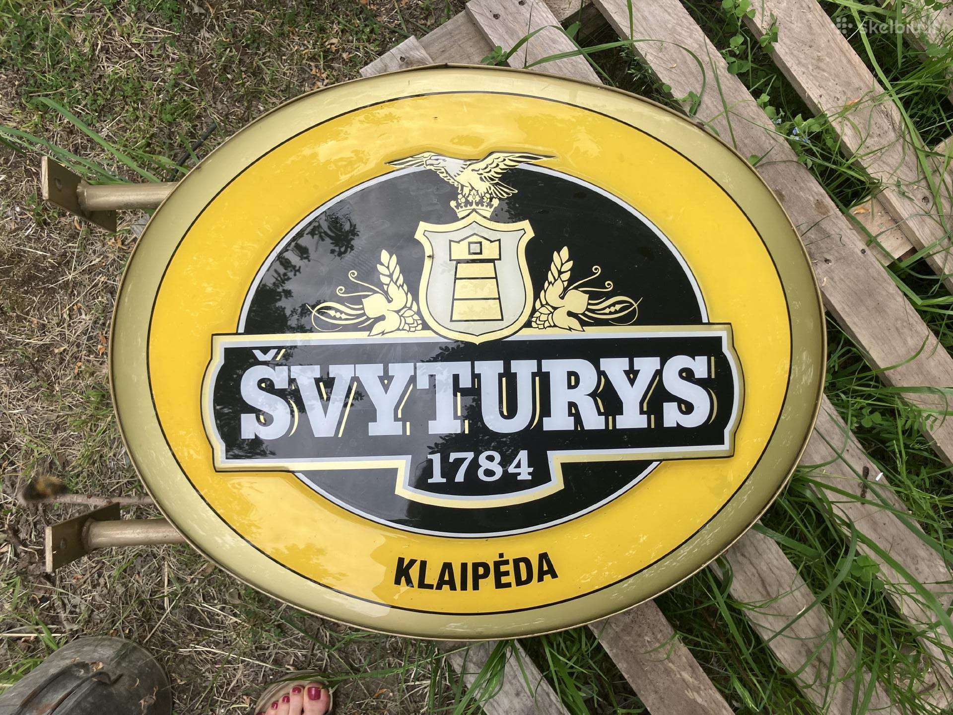 Šviečiantis lauko stendas "Švyturys"