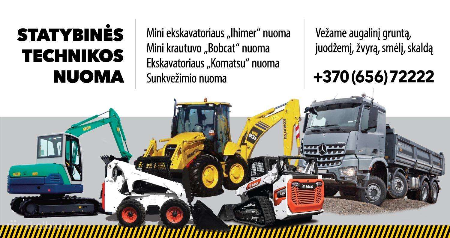 Statybines Technikos Nuoma +370 656 72222