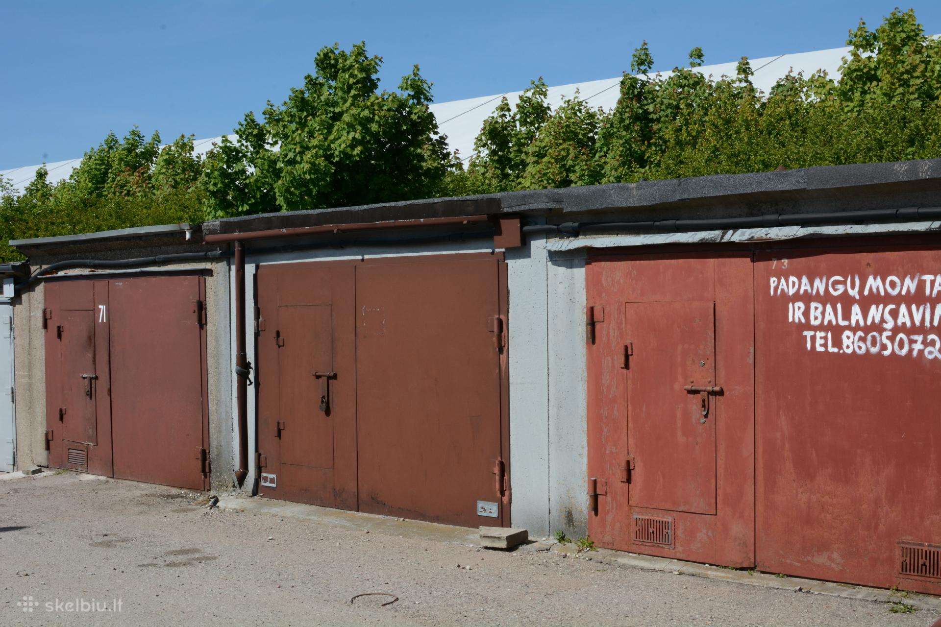 Garažas Nuomai(ir trumpam) ar Pardavimui Klaipėda.