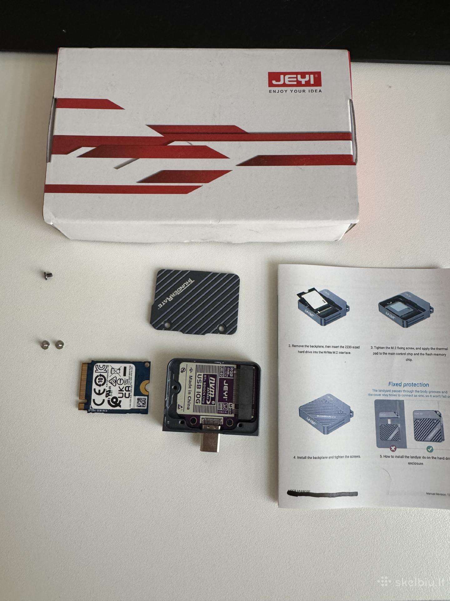 M2 Nvme 256gb SSD + Usb