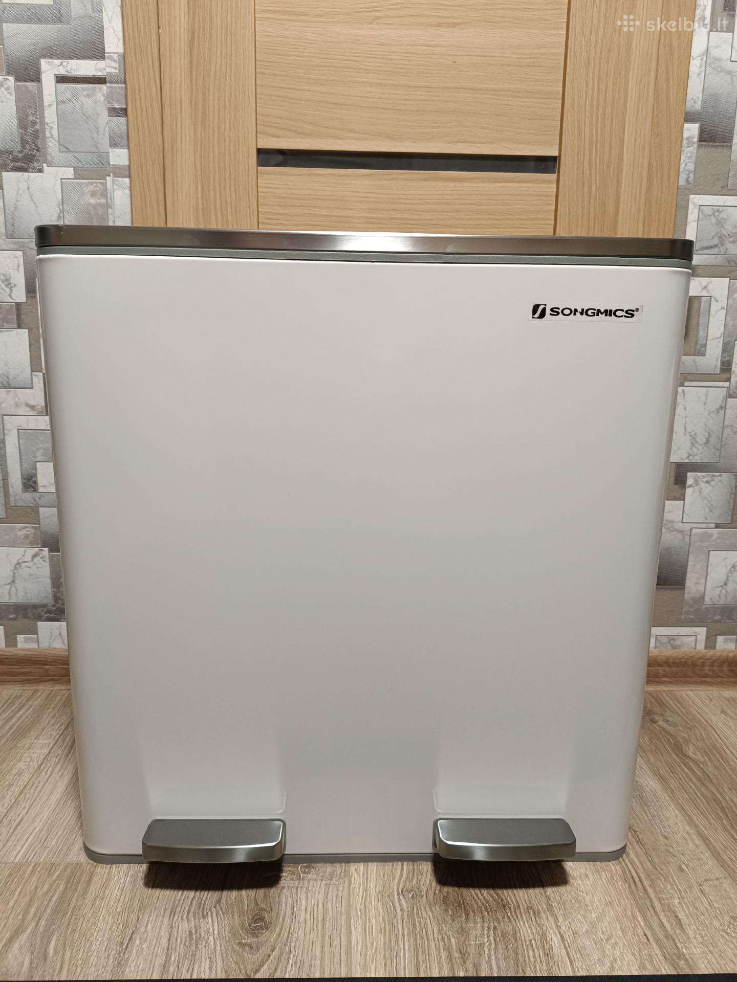 Naujos 60l. (2x30l) ir 50l. šiūkšlių dėžės