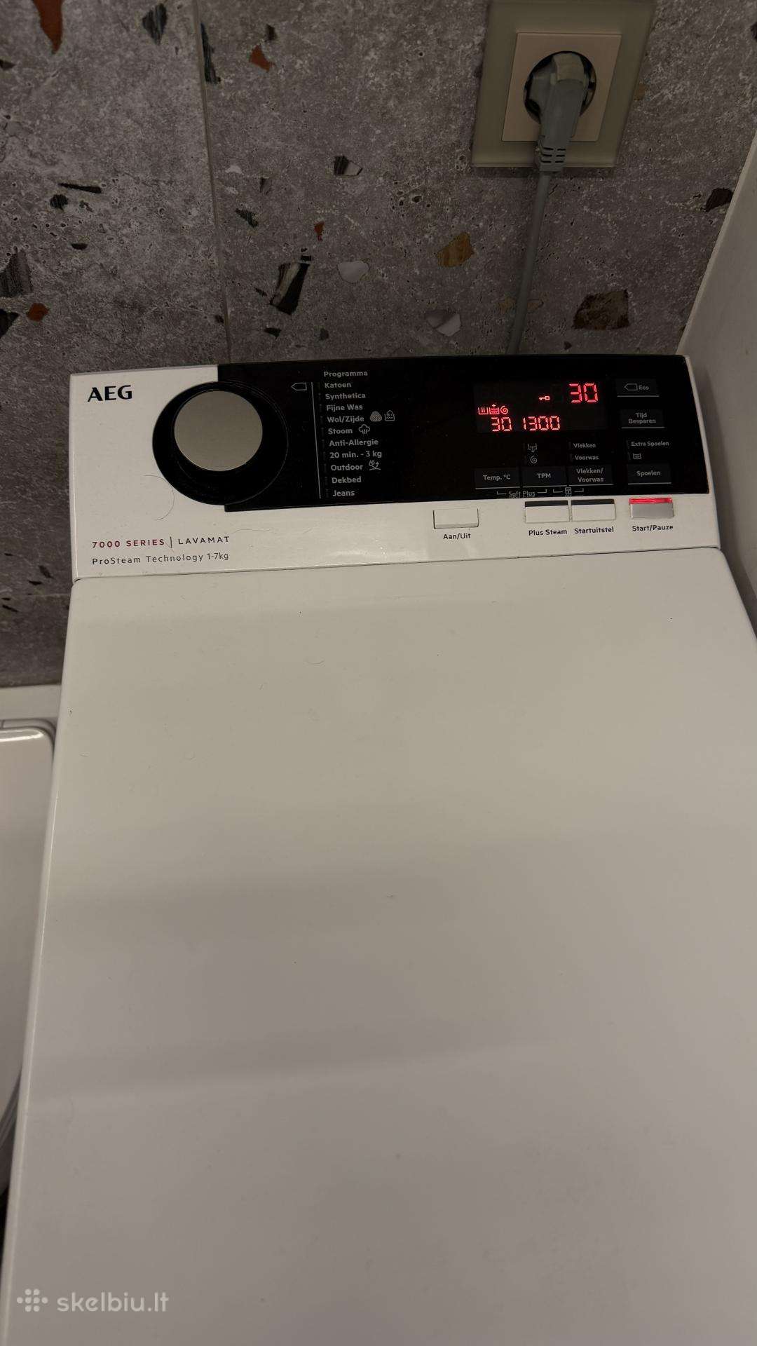 Aeg Prosteam 7000 skalbyklė su garais