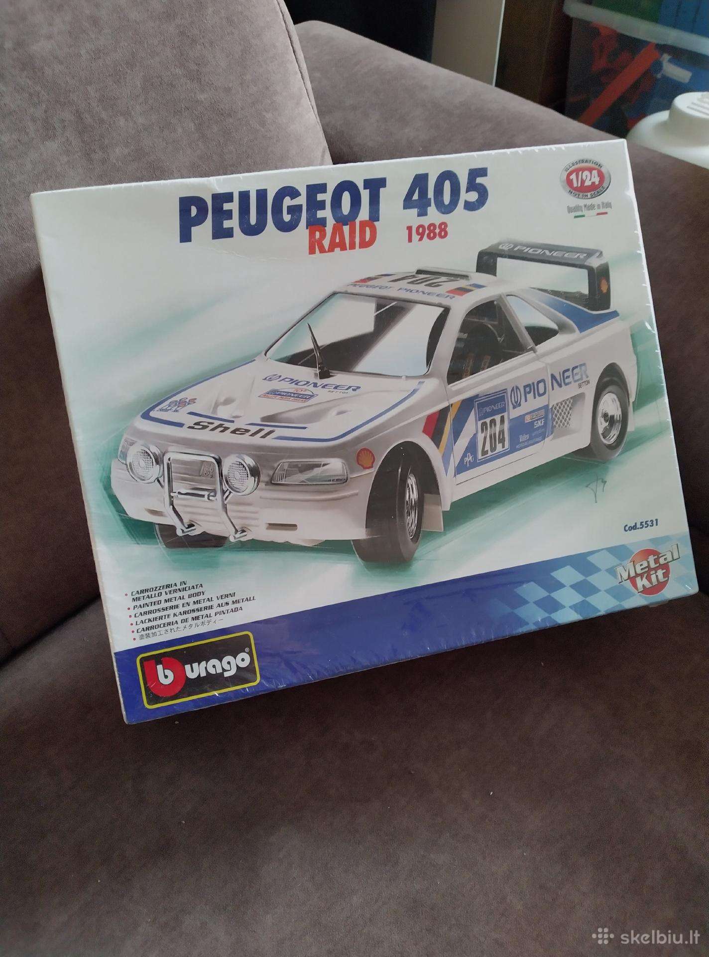 Peugeot 405 Raid 1988 Bburago modelis 1/24