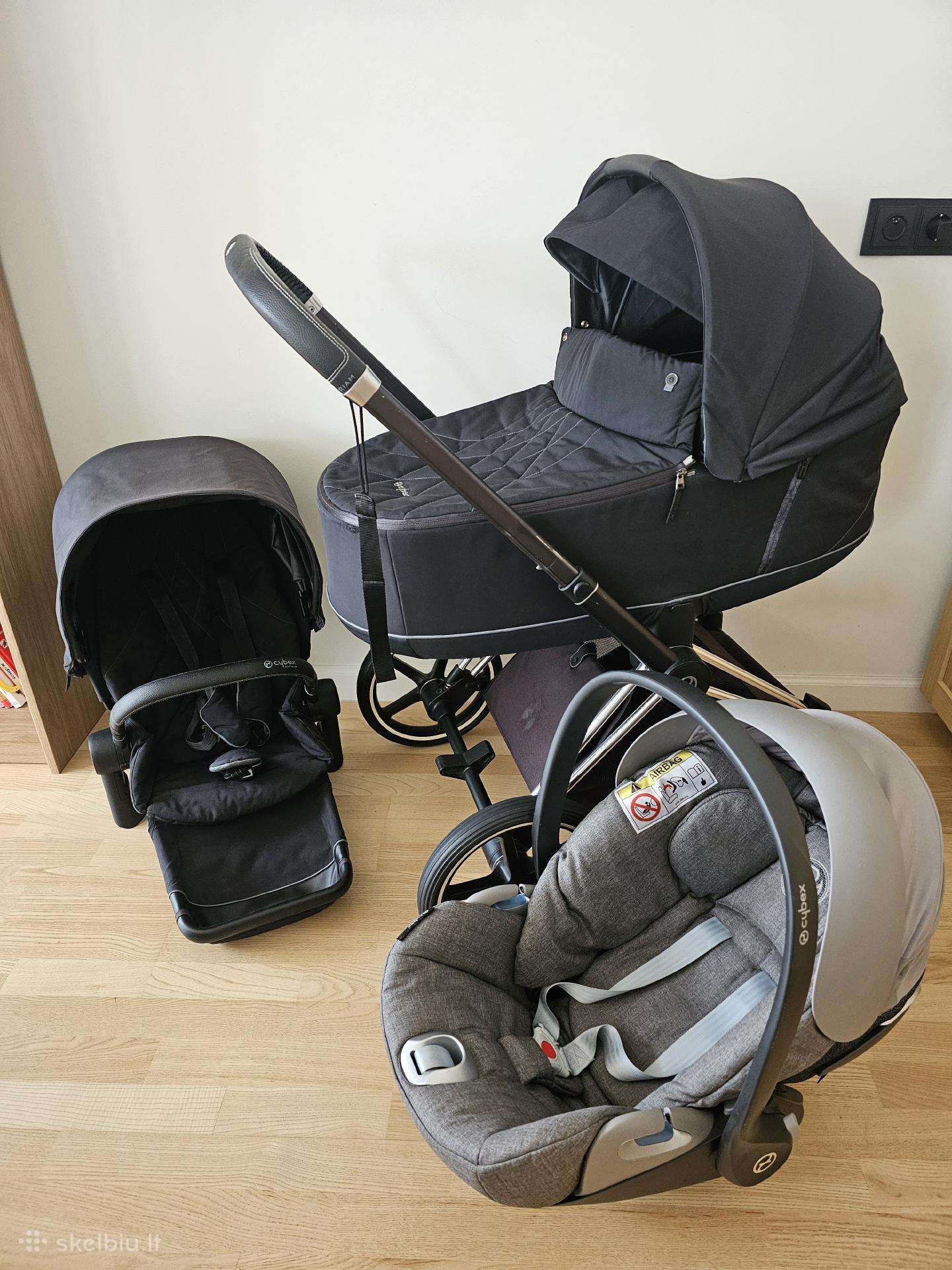 Cybex Priam 2 in1 vežimėlis ir automobilio kėdutė