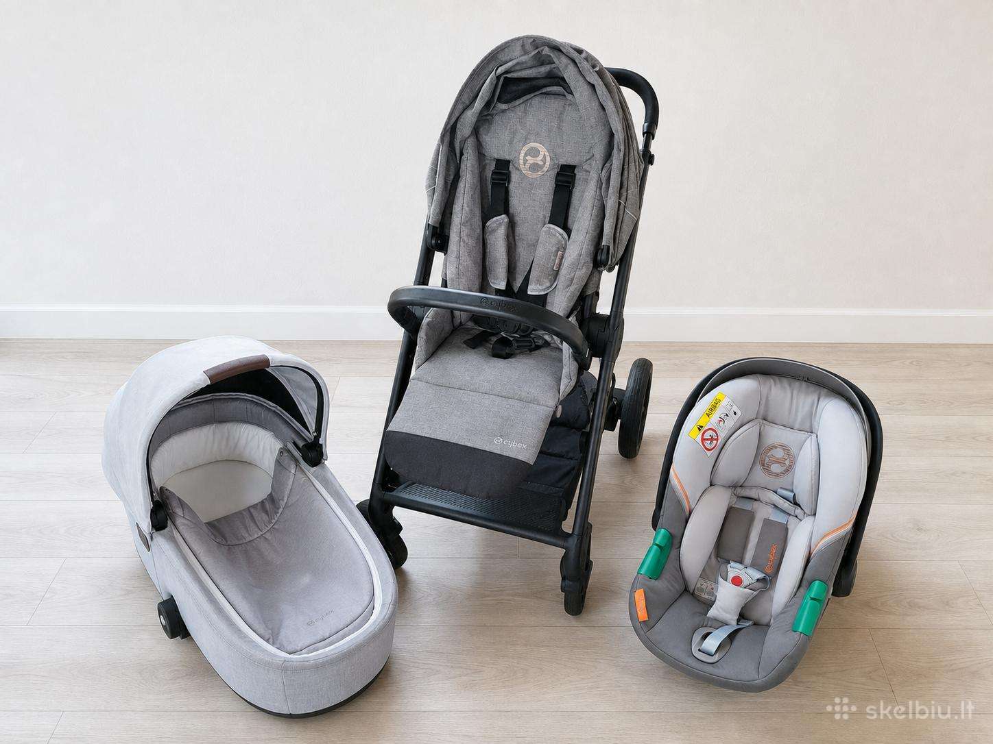 Cybex Balios S Lux 3 in 1 + priedai