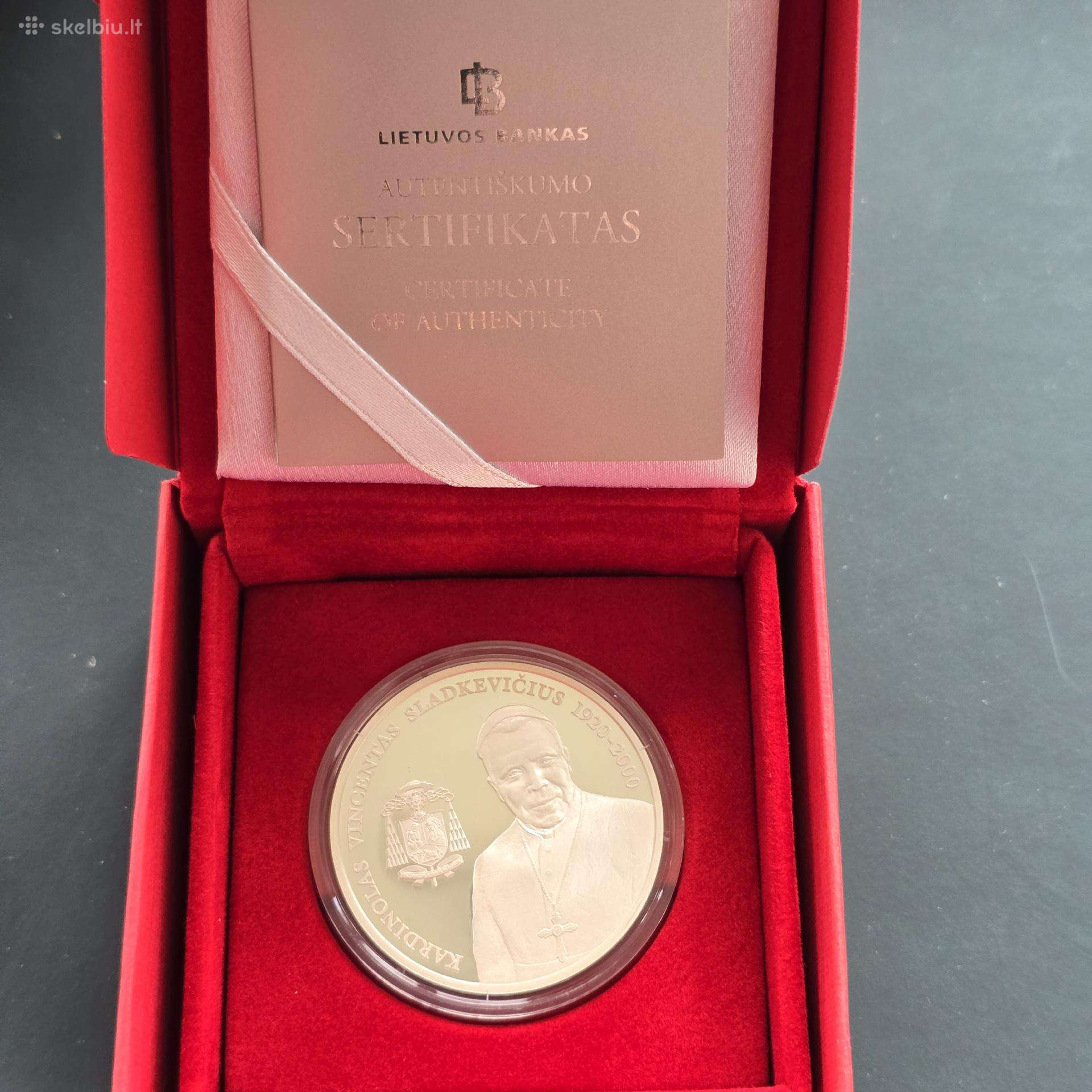 Lietuva 2005m 50lt Ag925 28,28g Vinc. Sladkevičius