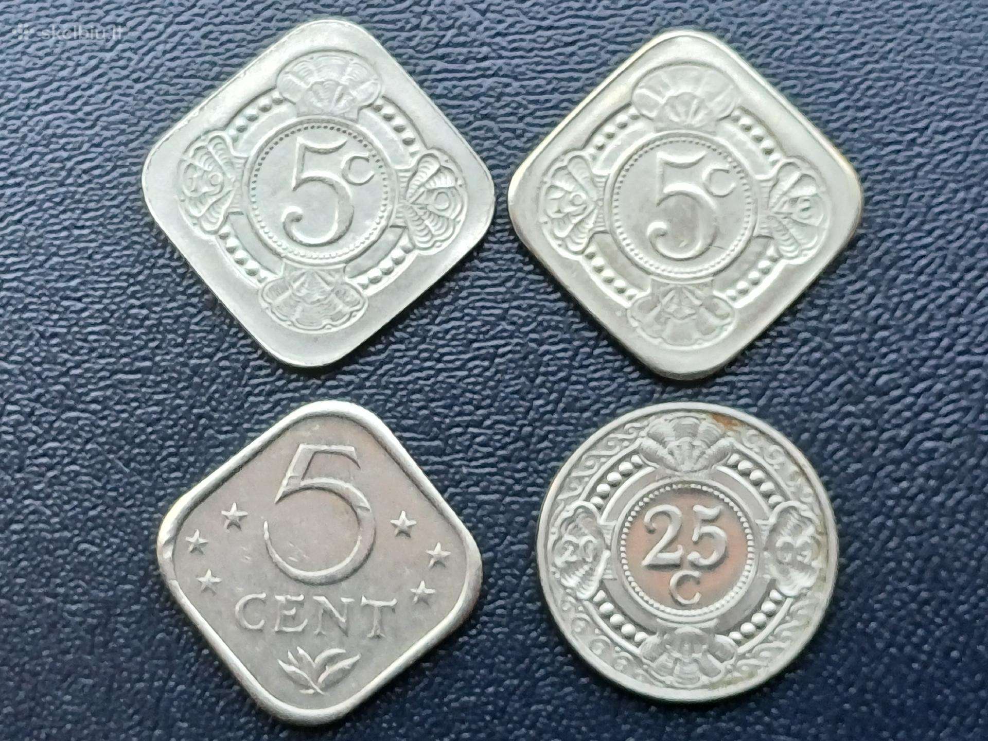 5, 25 centai. Nyderlandai