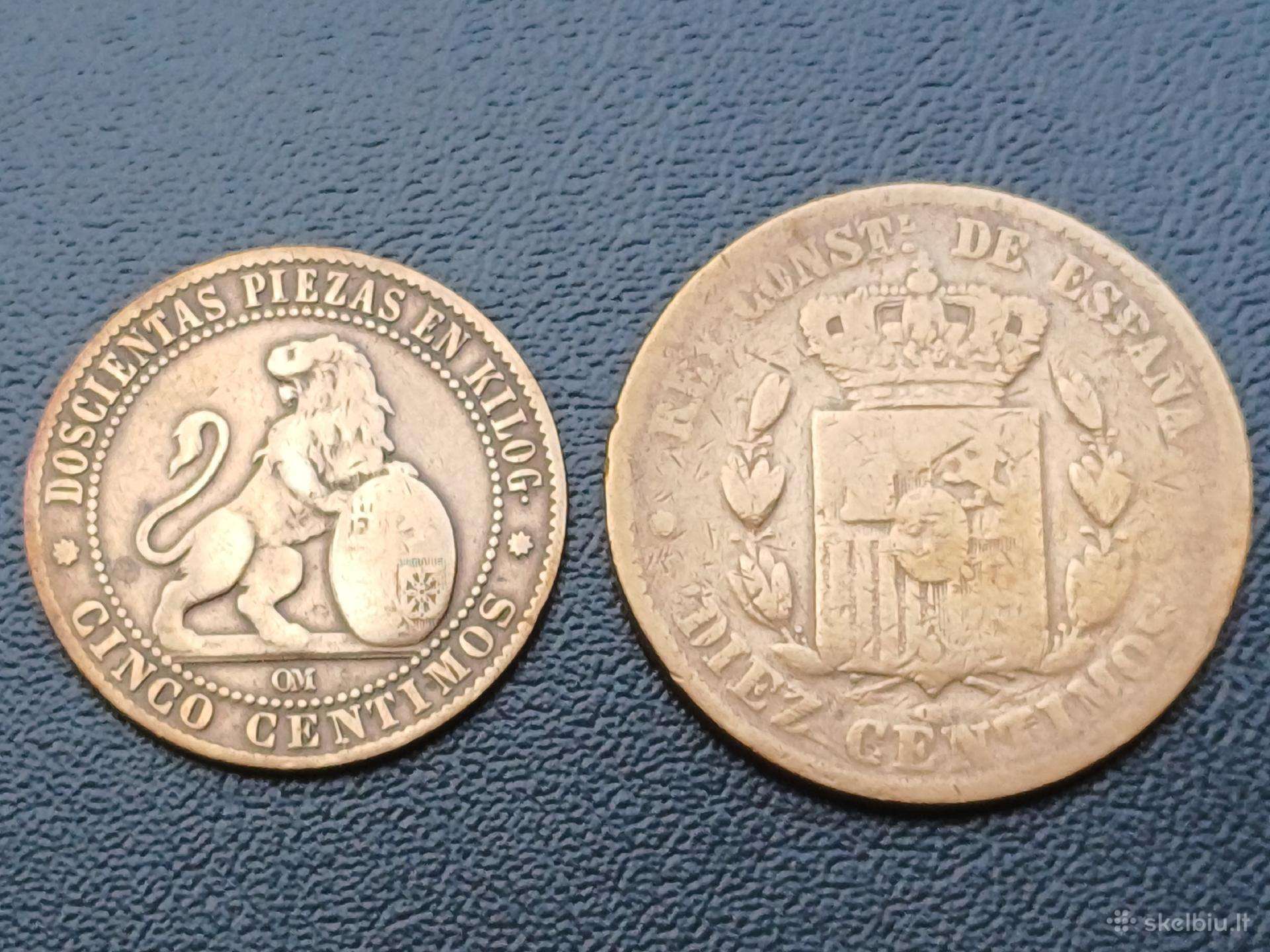 5 ir 10 centimai. Ispanija