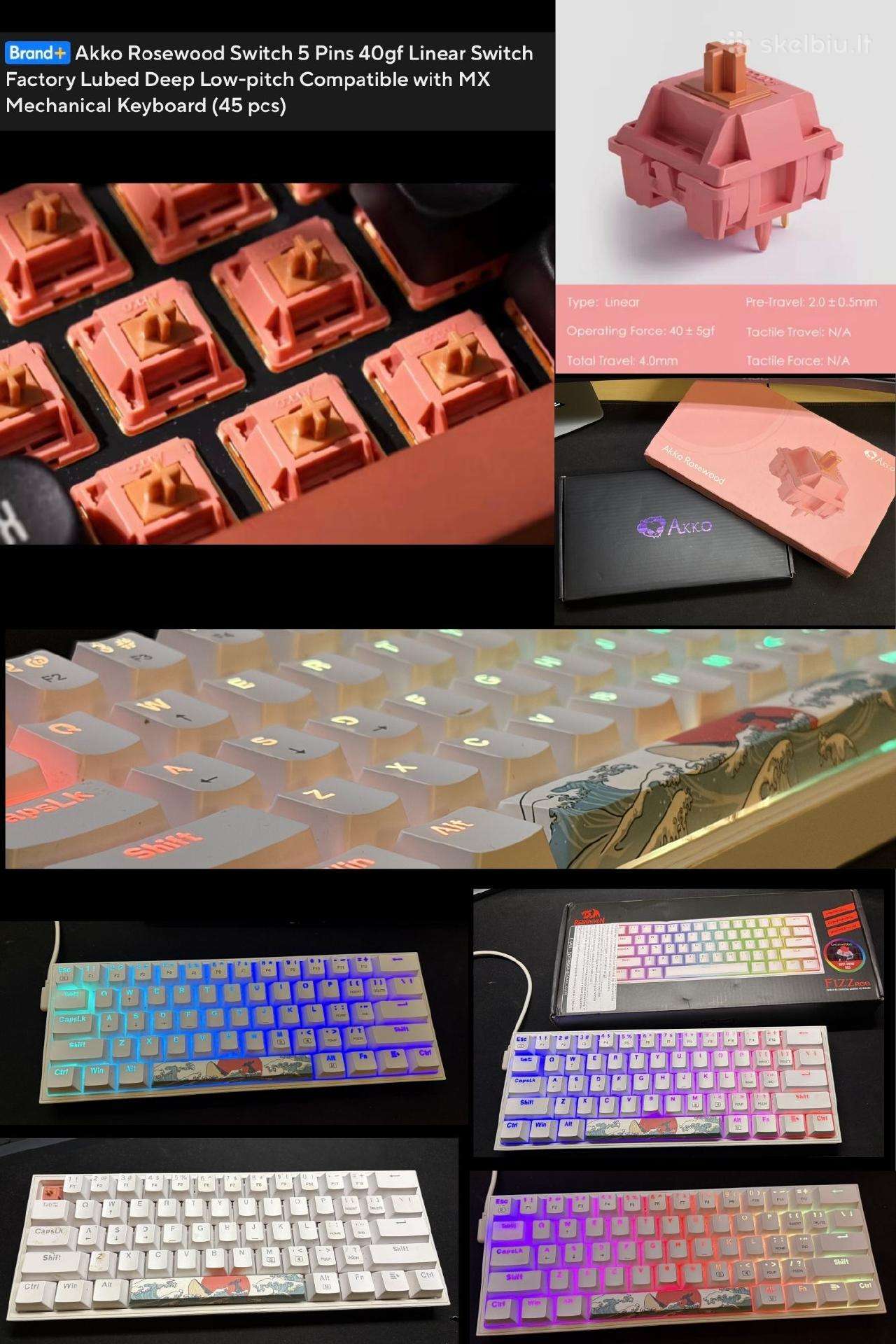 Redragon Fizz K617w-rgb Gaming Keyboard Red switch