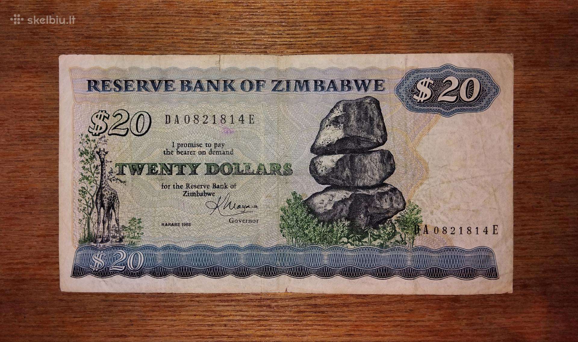 Zimbabvės 20 $ banknotas