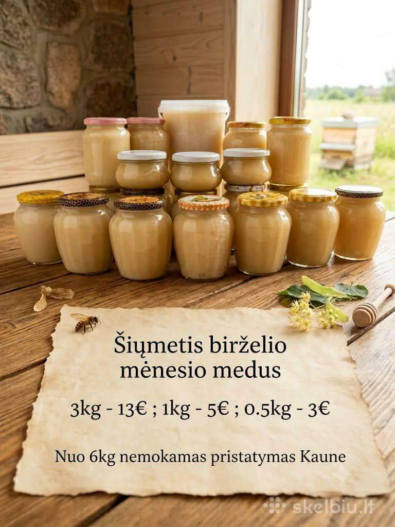 Šiųmetis birželio mėnesį suktas medus
