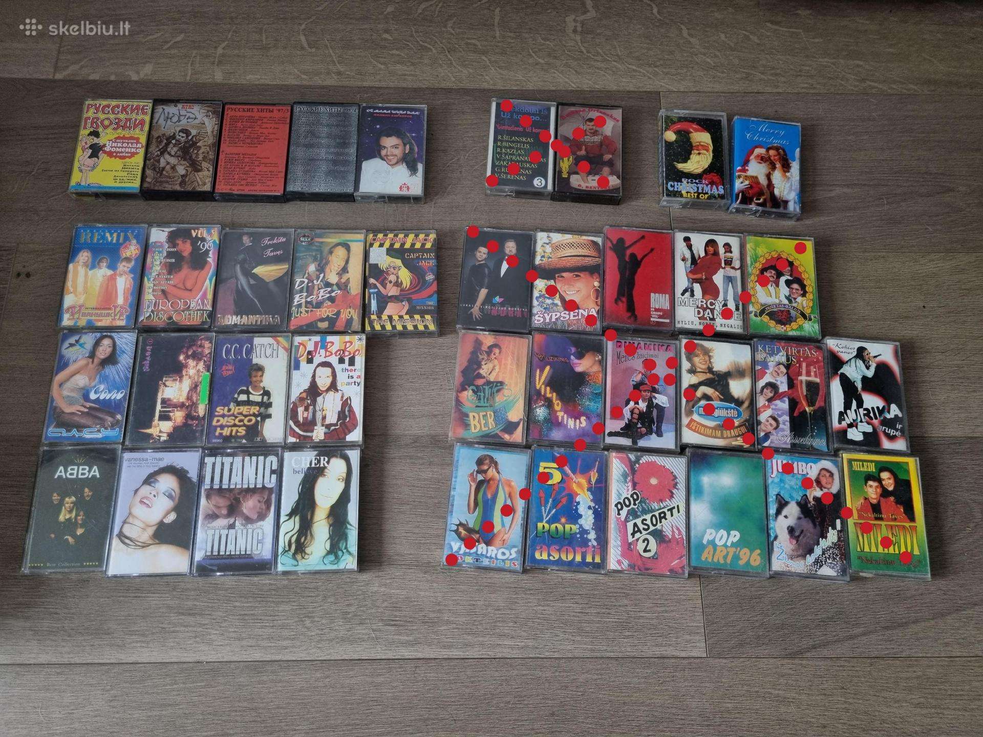 Audio kasetės su En Ru muzika, dainomis